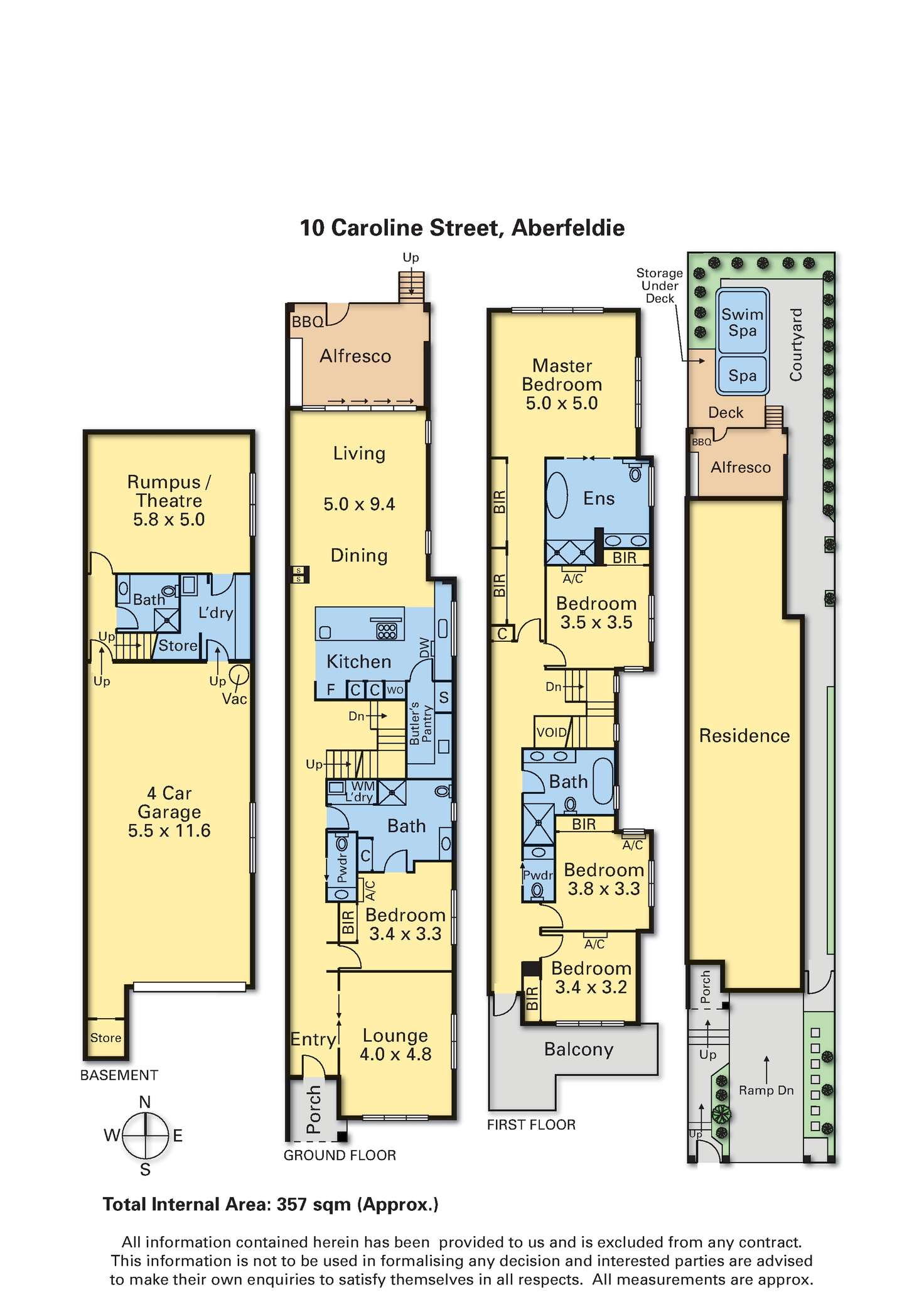 Floorplan of Homely house listing, 10 Caroline Street, Aberfeldie VIC 3040