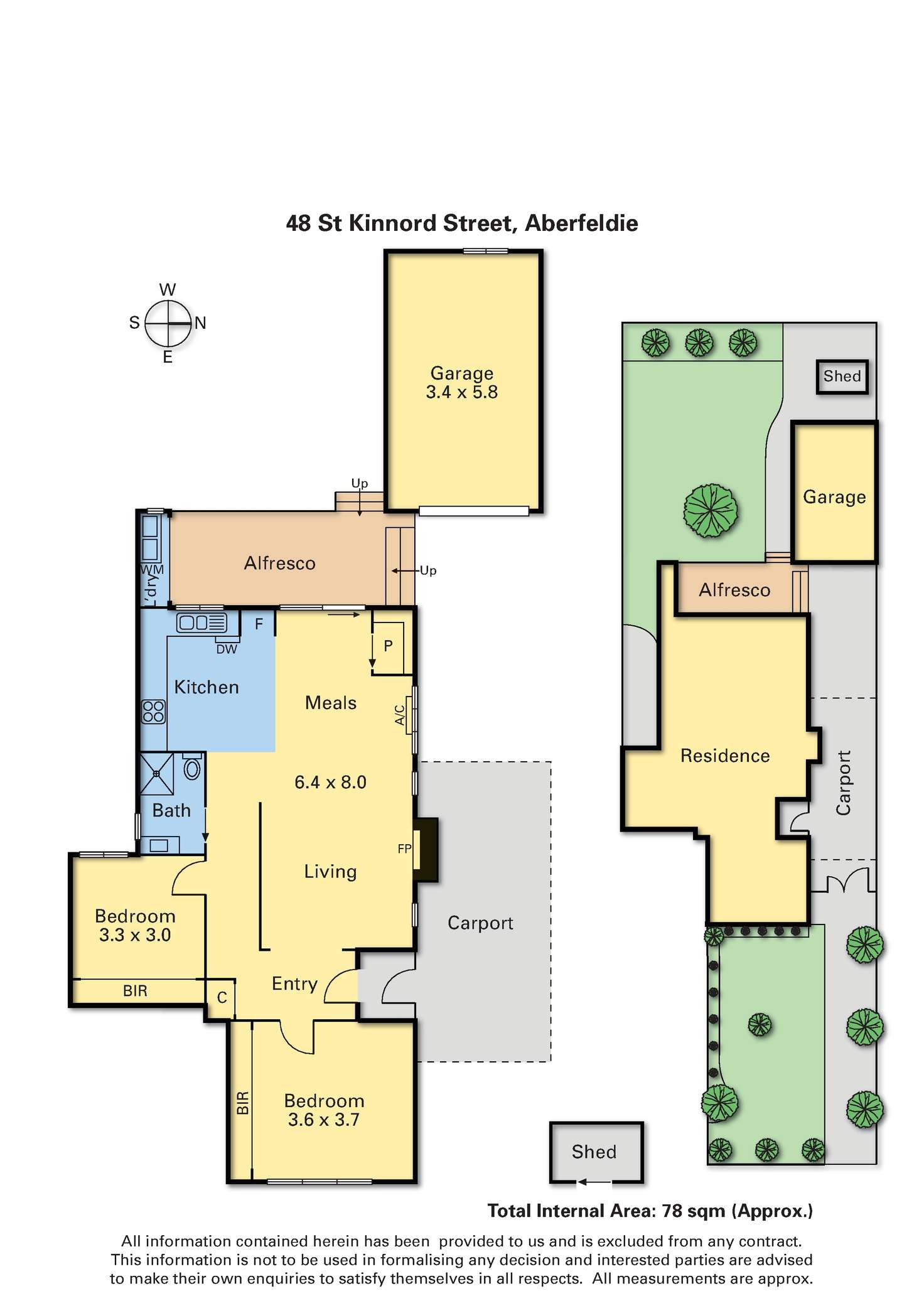 Floorplan of Homely house listing, 48 St Kinnord Street, Aberfeldie VIC 3040