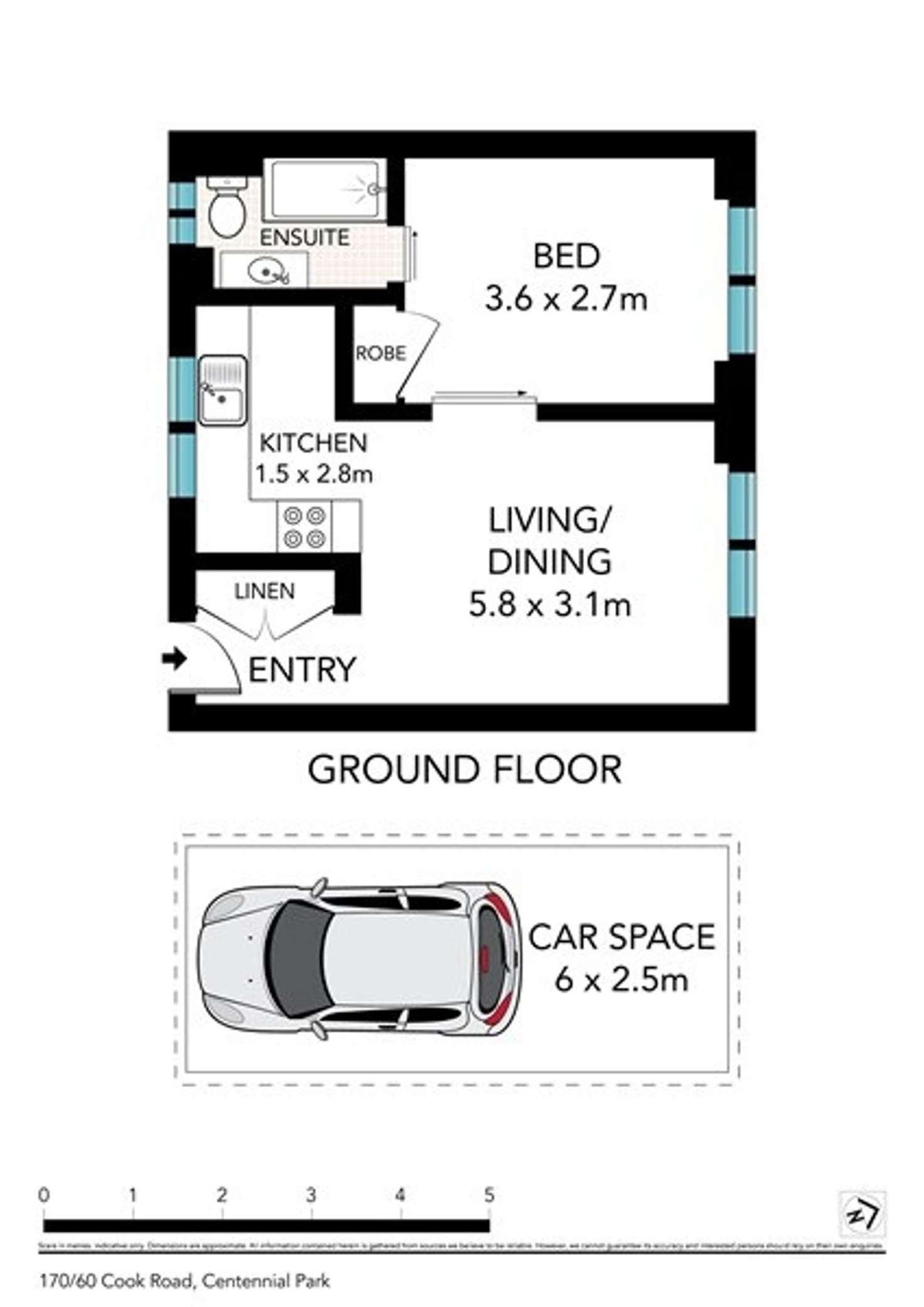 Floorplan of Homely apartment listing, 170/60 Cook Road, Centennial Park NSW 2021