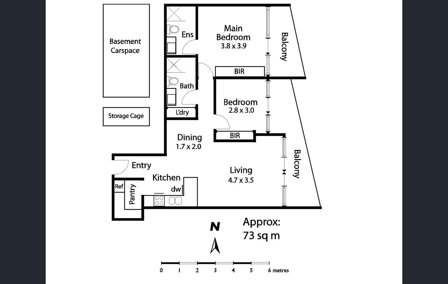 Floorplan of Homely apartment listing, 411-222 Bay Road, Sandringham VIC 3191
