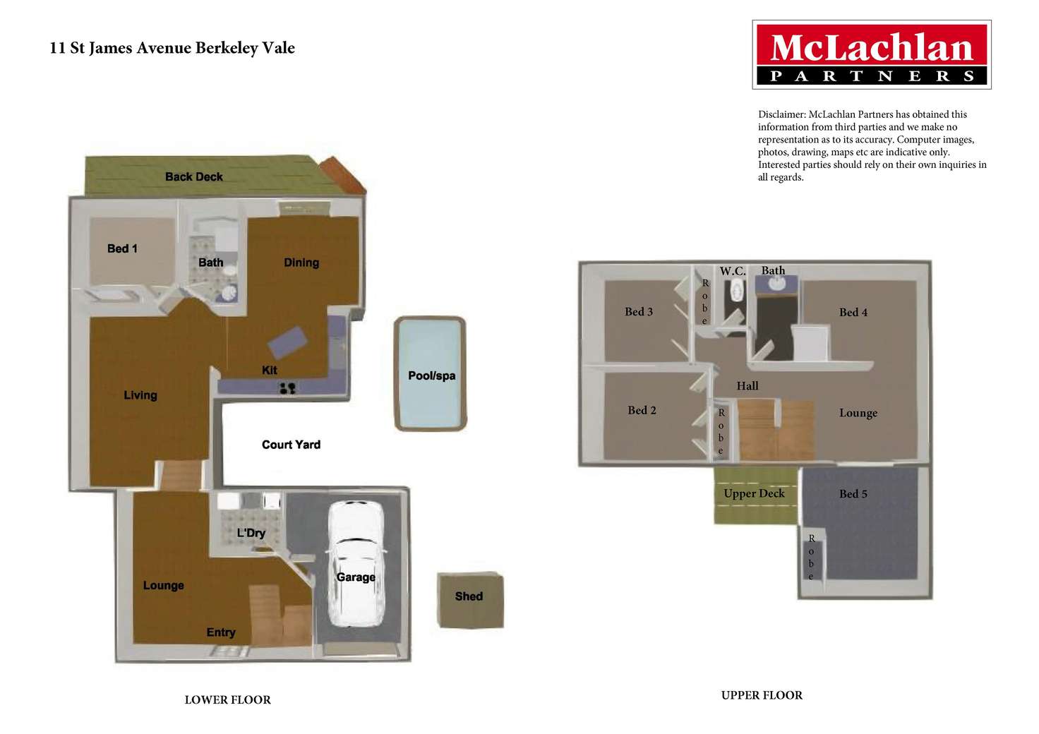 Floorplan of Homely house listing, 11 St James Avenue, Berkeley Vale NSW 2261