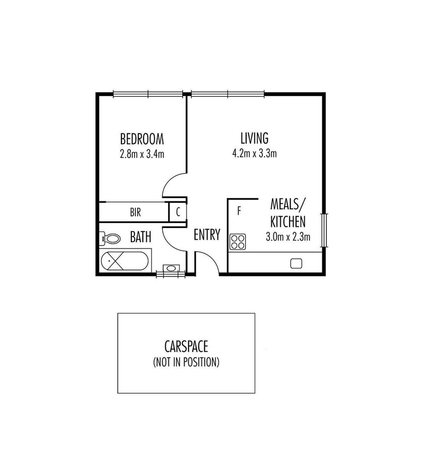 Floorplan of Homely apartment listing, 12/50 Richardson Street, Essendon VIC 3040