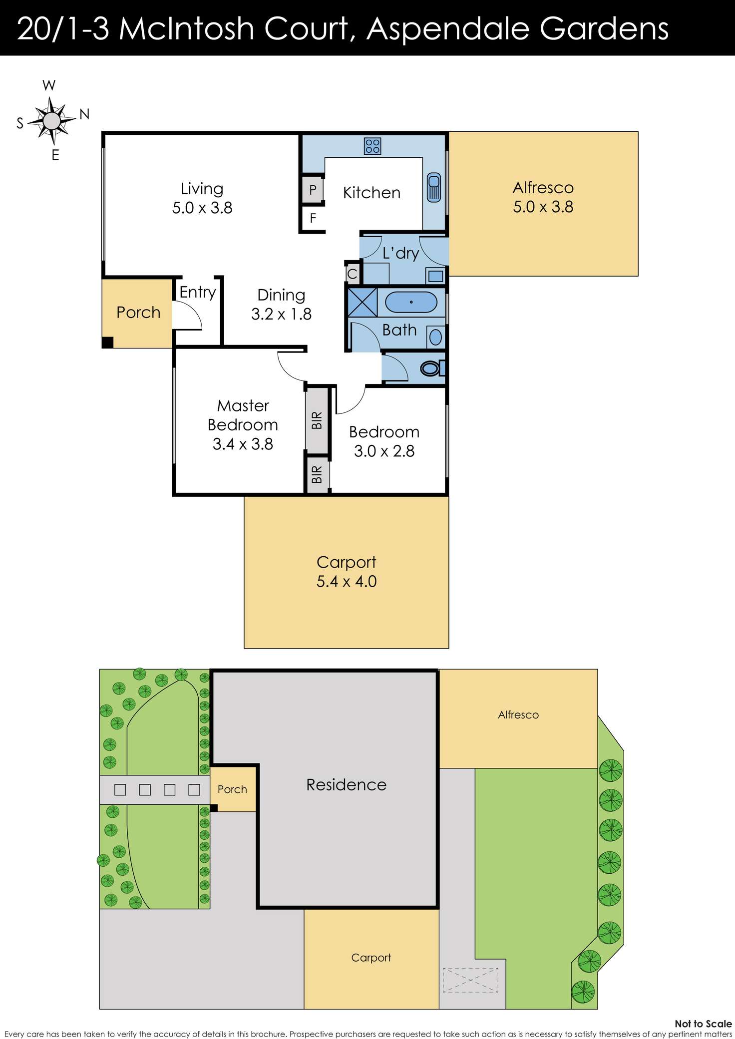 Floorplan of Homely unit listing, 20/1-3 McIntosh Court, Aspendale Gardens VIC 3195