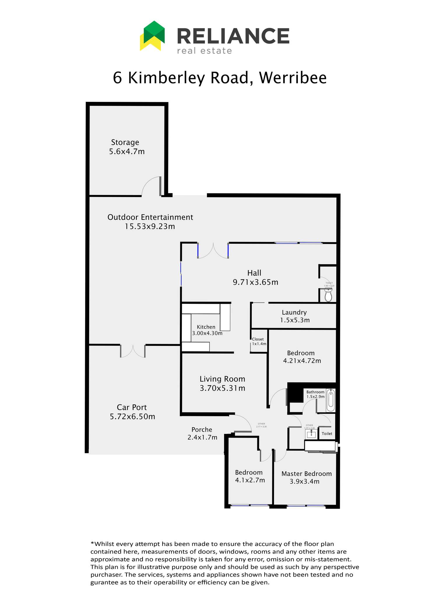 Floorplan of Homely house listing, 6 Kimberly Road, Werribee VIC 3030