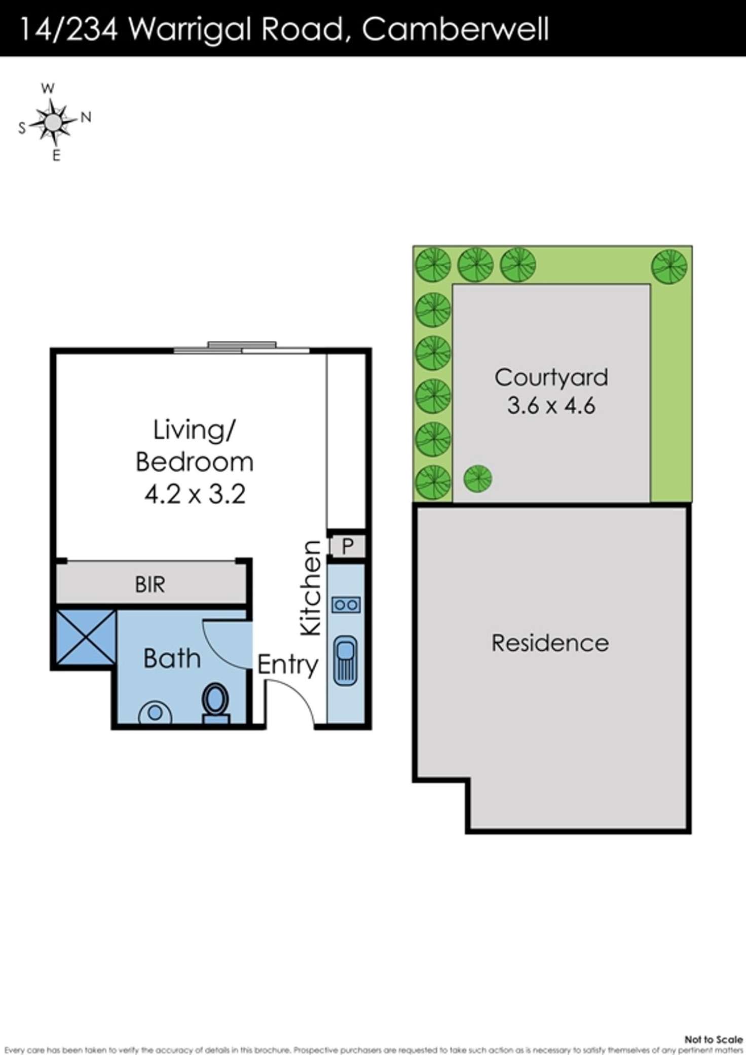 Floorplan of Homely apartment listing, 14/234 Warrigal Road, Camberwell VIC 3124