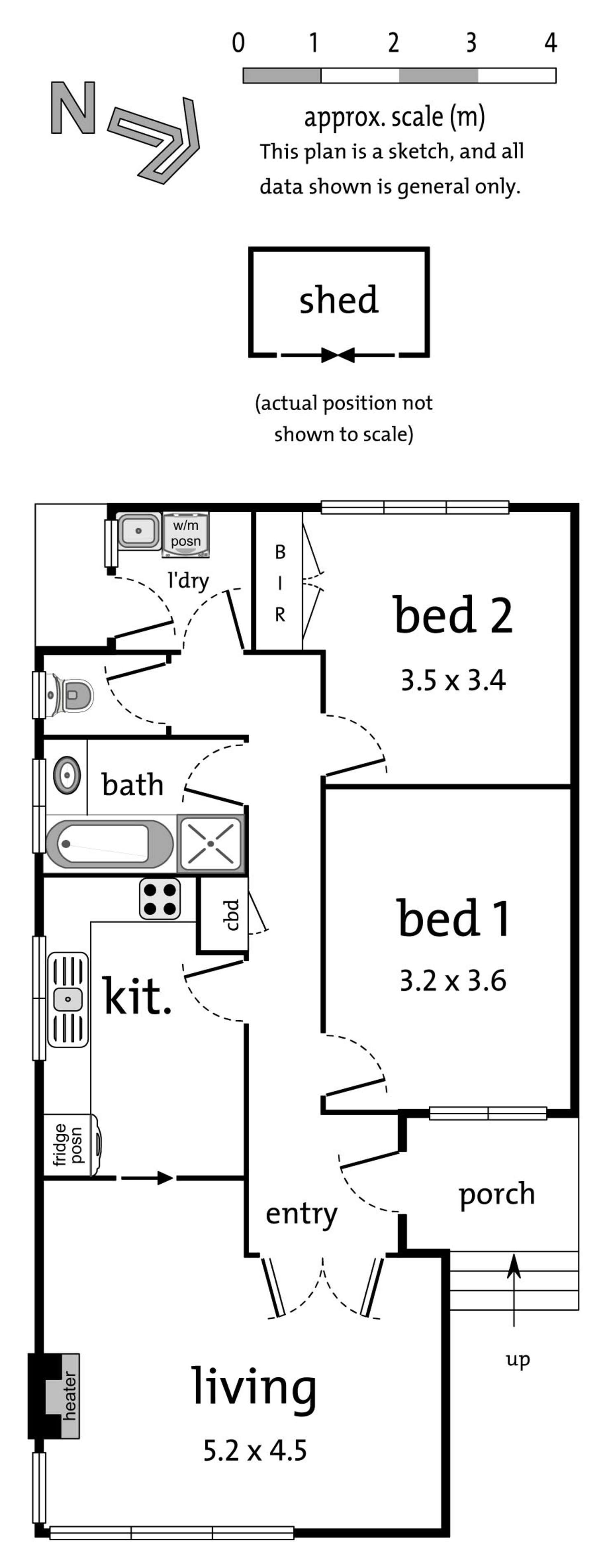 Floorplan of Homely unit listing, 6A Trainor Street, Box Hill North VIC 3129