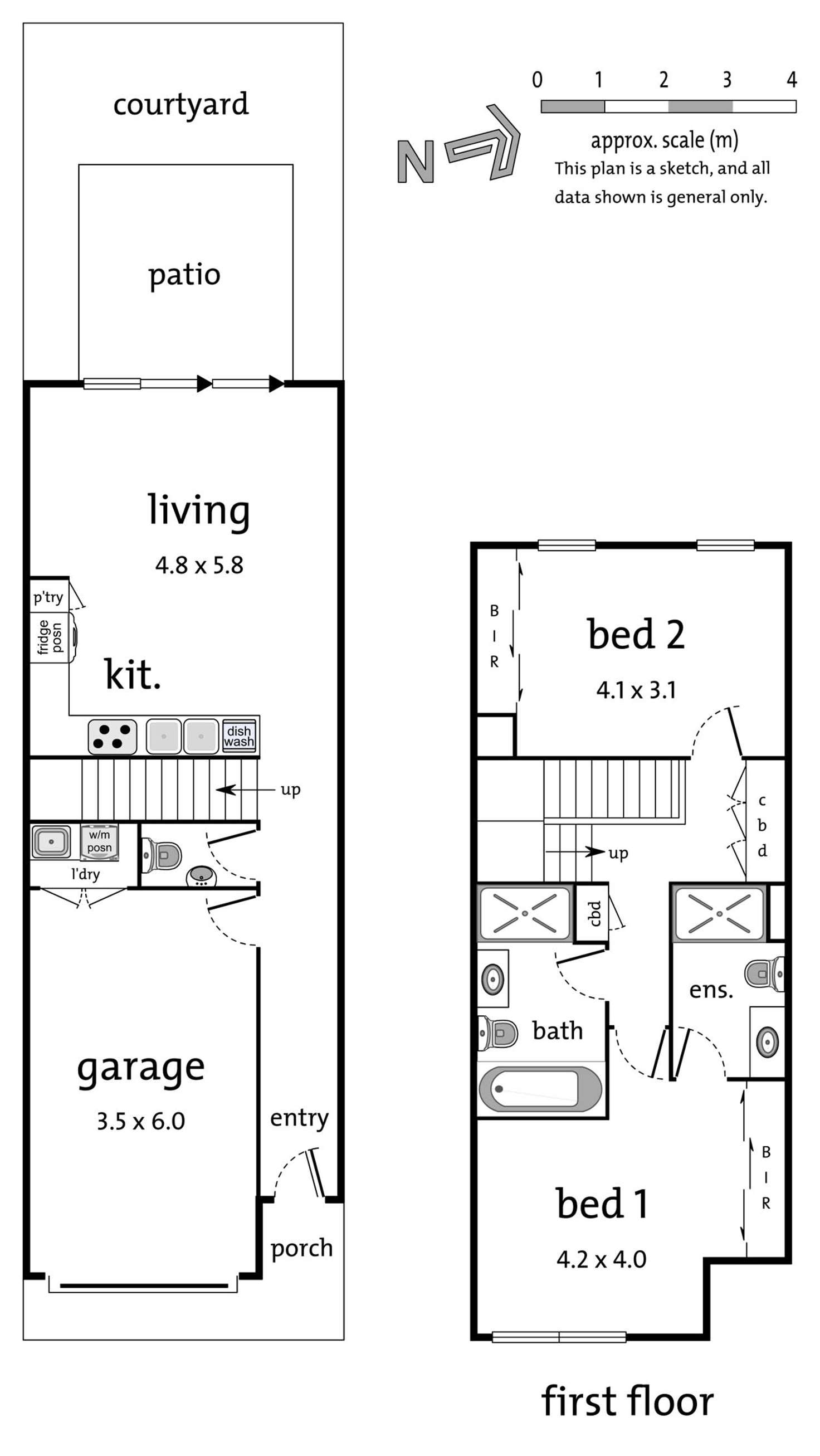 Floorplan of Homely townhouse listing, 5 Phar Lap Drive, Doncaster VIC 3108