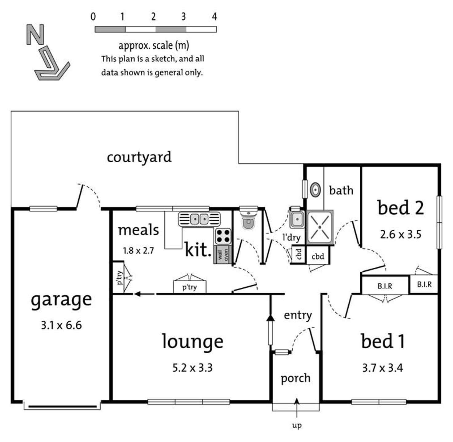 Floorplan of Homely unit listing, 1/13 Tyne Street, Box Hill North VIC 3129