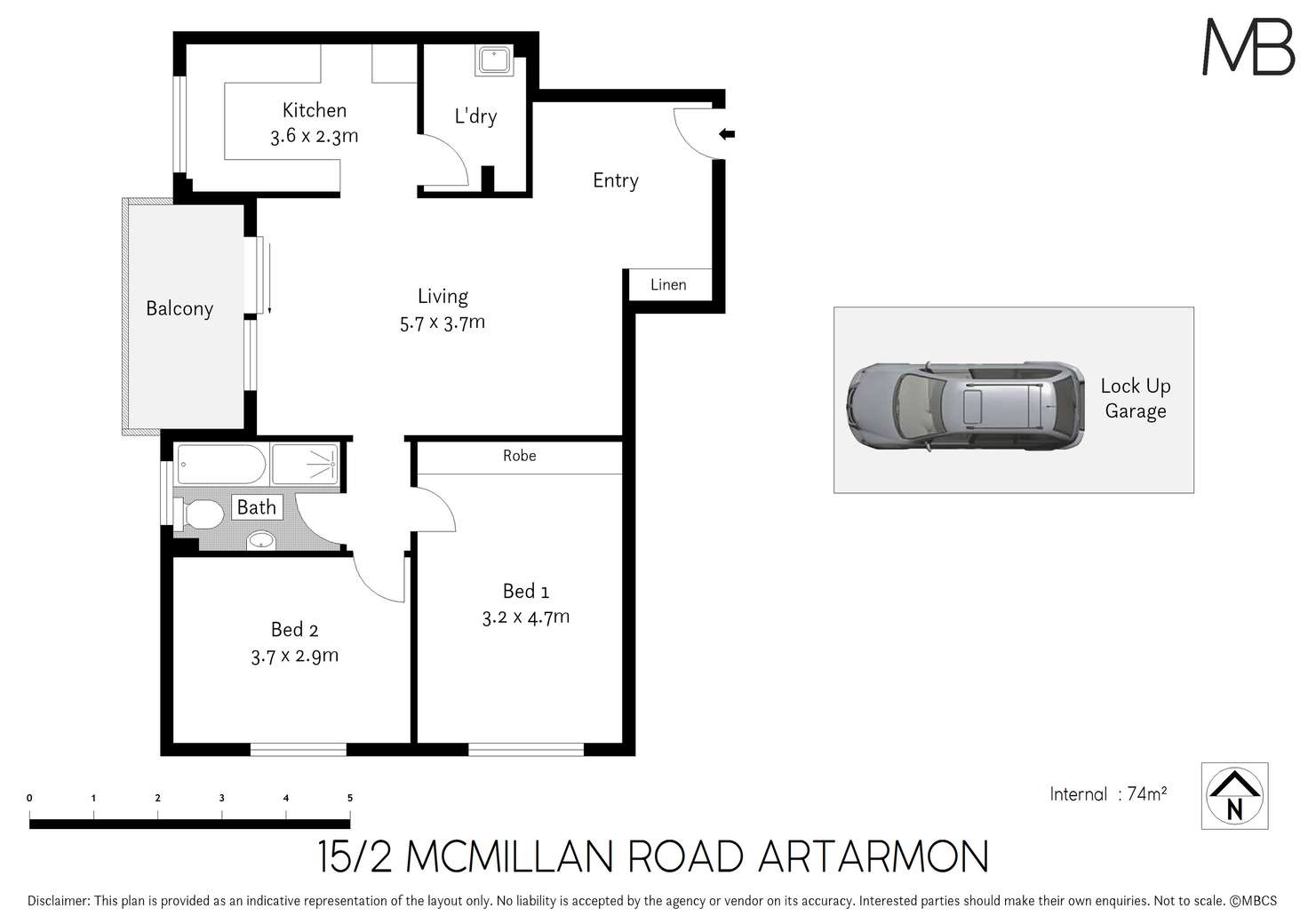 Floorplan of Homely apartment listing, 15/2 McMillan Road, Artarmon NSW 2064