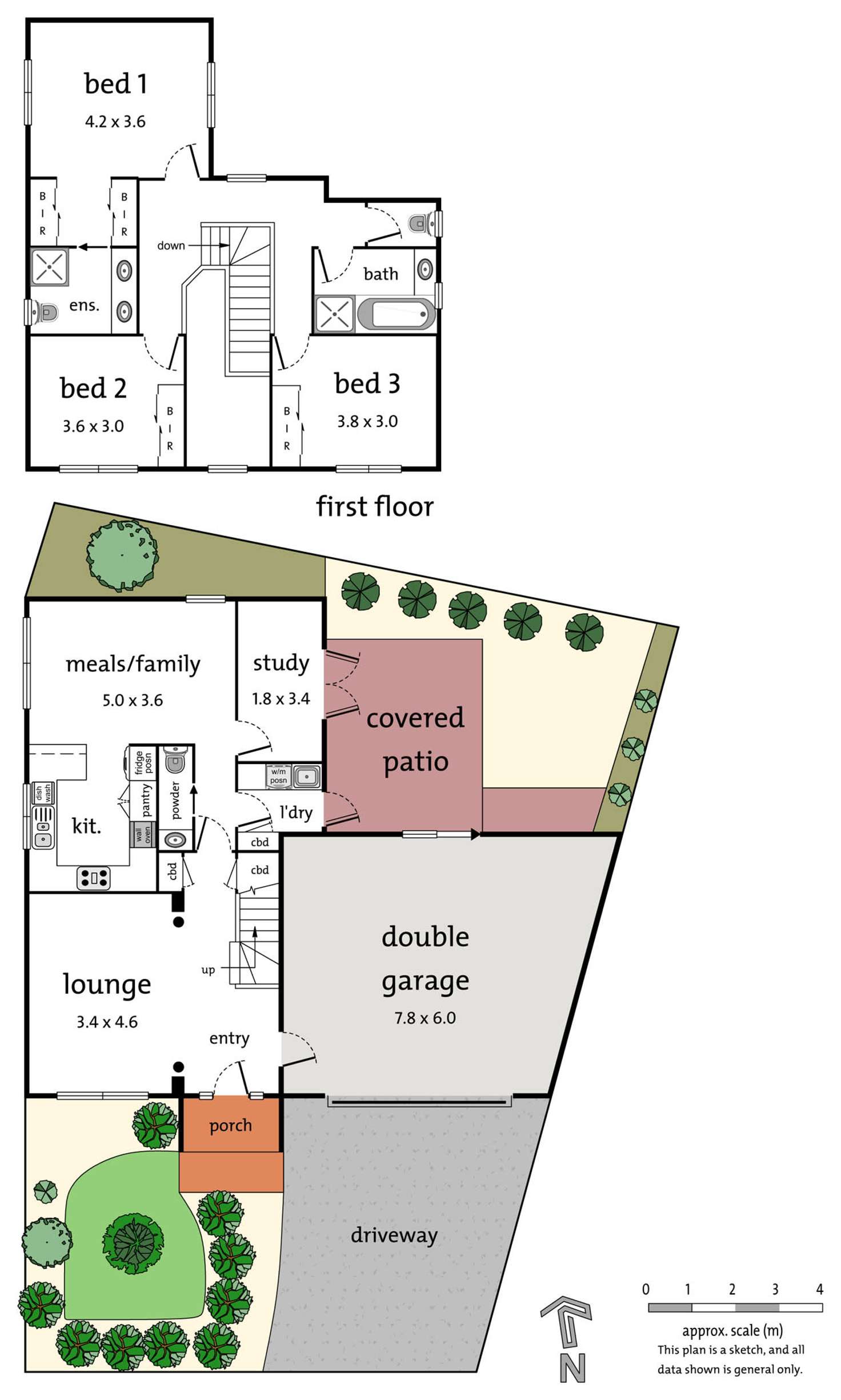 Floorplan of Homely townhouse listing, 1/51 John Street, Templestowe Lower VIC 3107