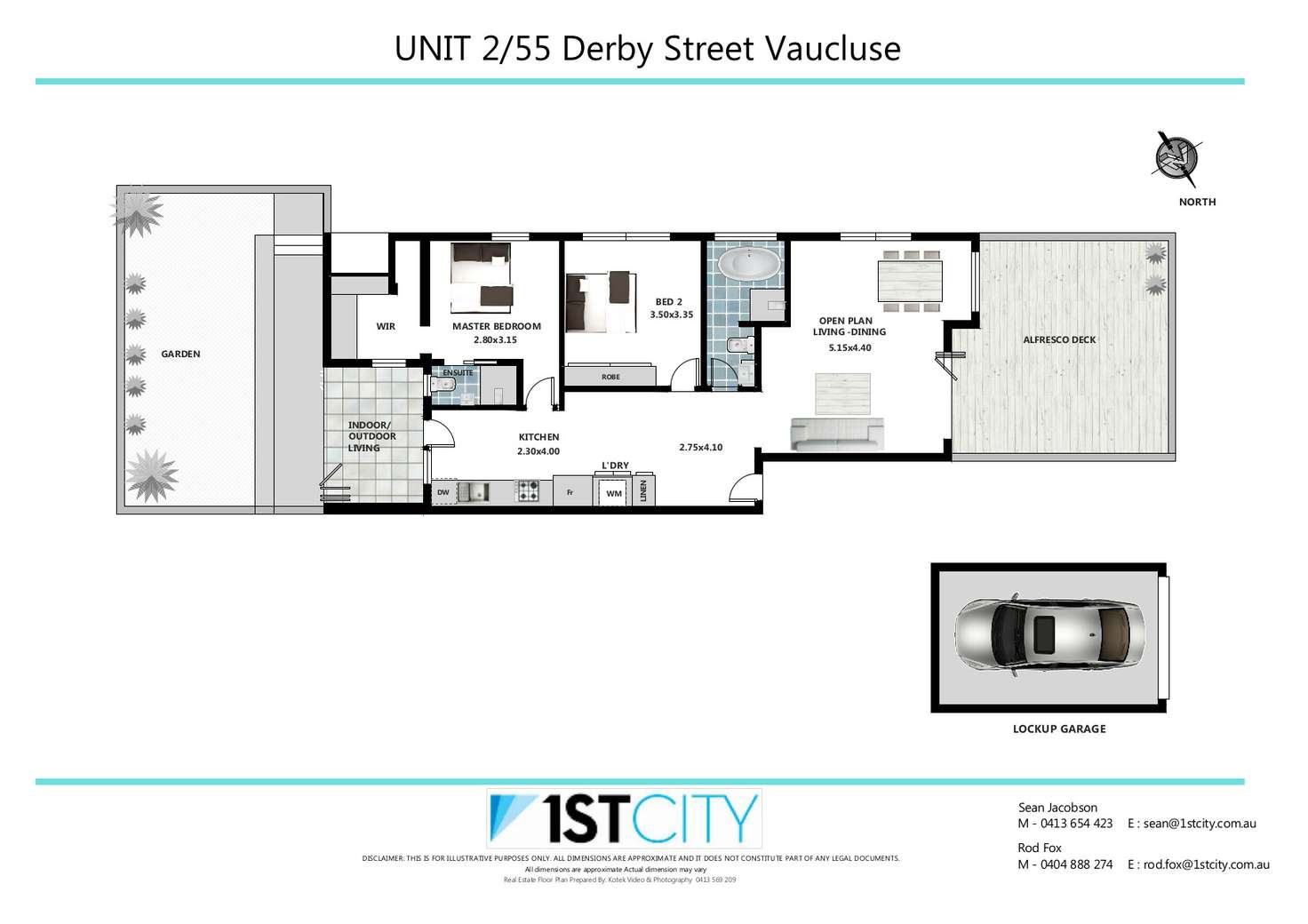 Floorplan of Homely apartment listing, 2/55 Derby Street, Vaucluse NSW 2030