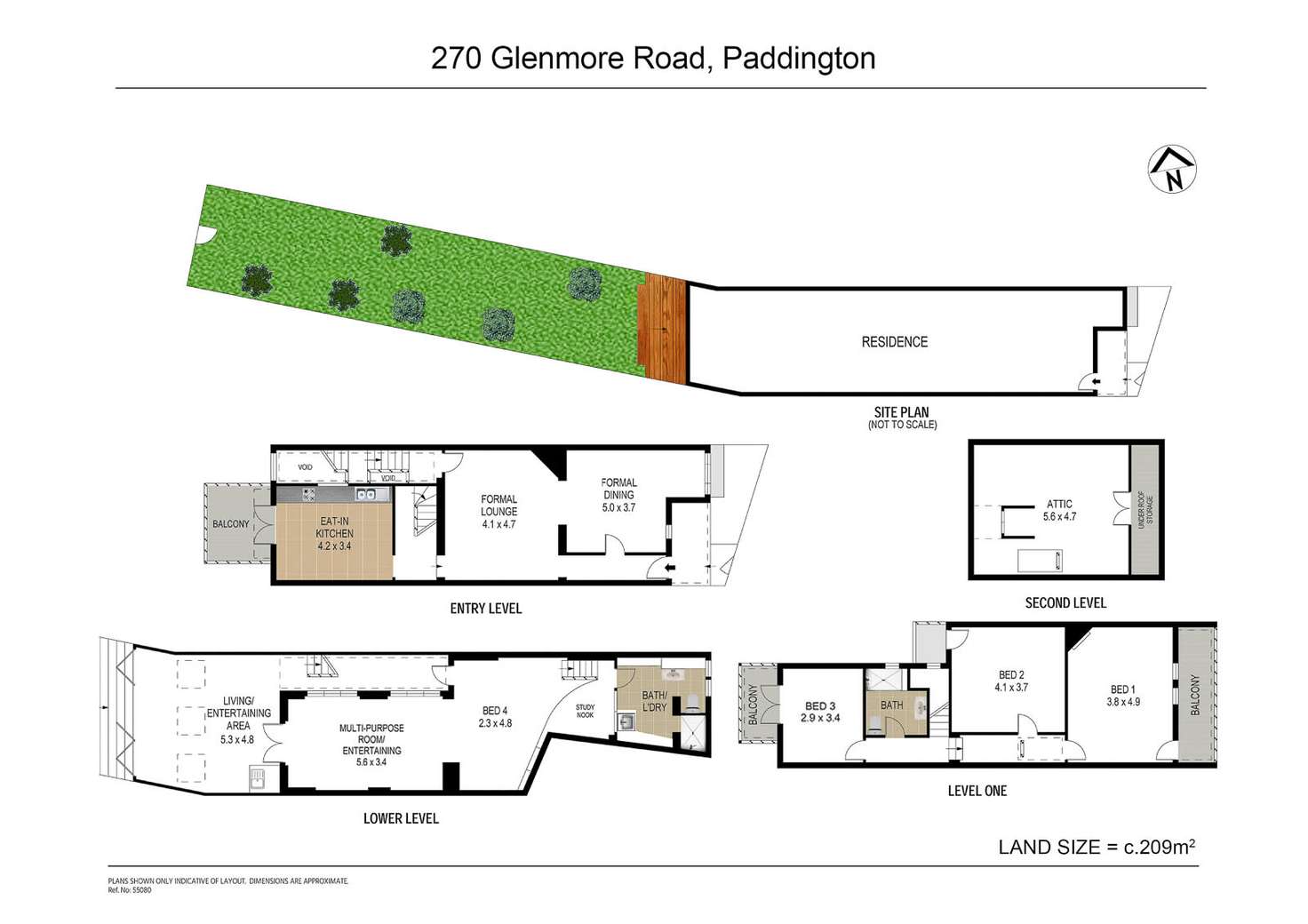 Floorplan of Homely house listing, 270 Glenmore Road, Paddington NSW 2021