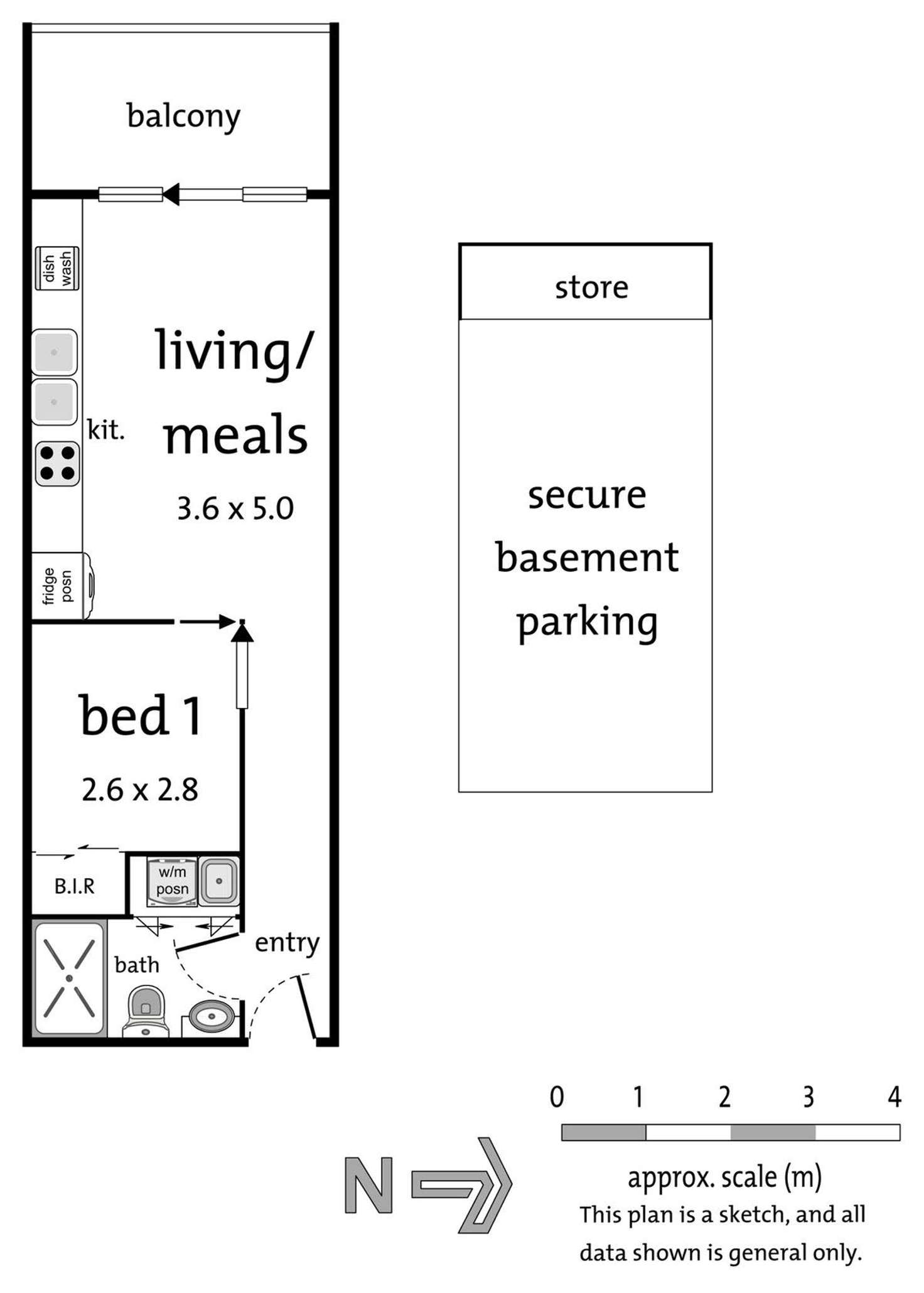 Floorplan of Homely apartment listing, 516/101 Tram Road, Doncaster VIC 3108