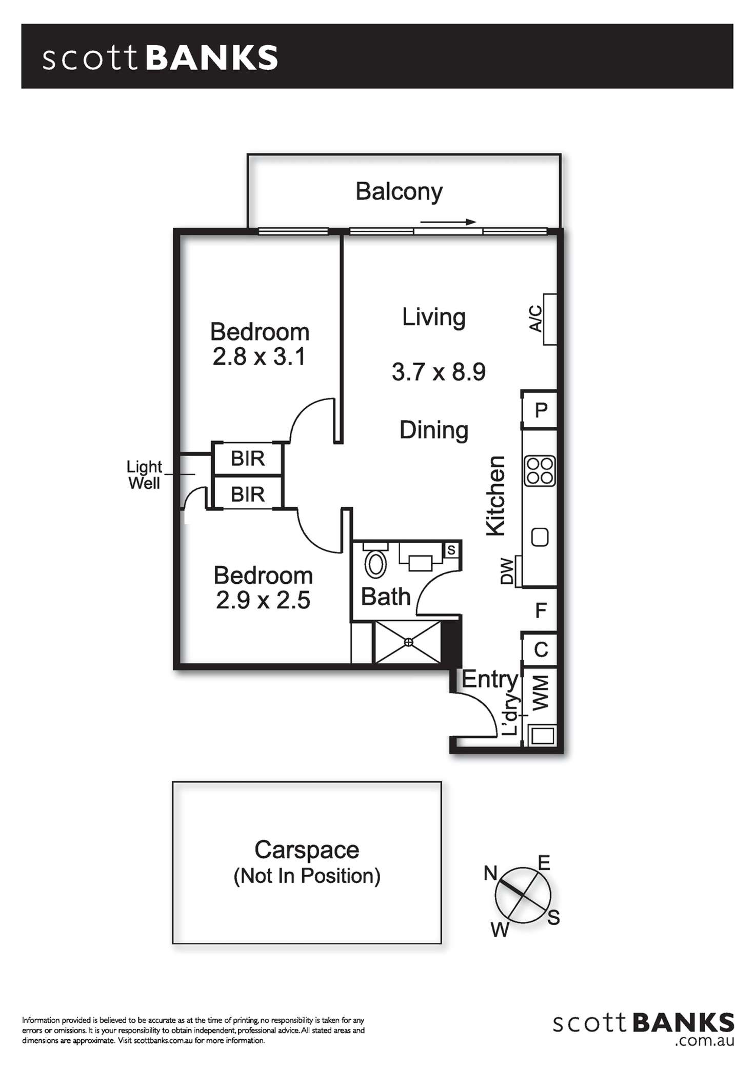 Floorplan of Homely apartment listing, 301/144 Clarendon Street, Southbank VIC 3006
