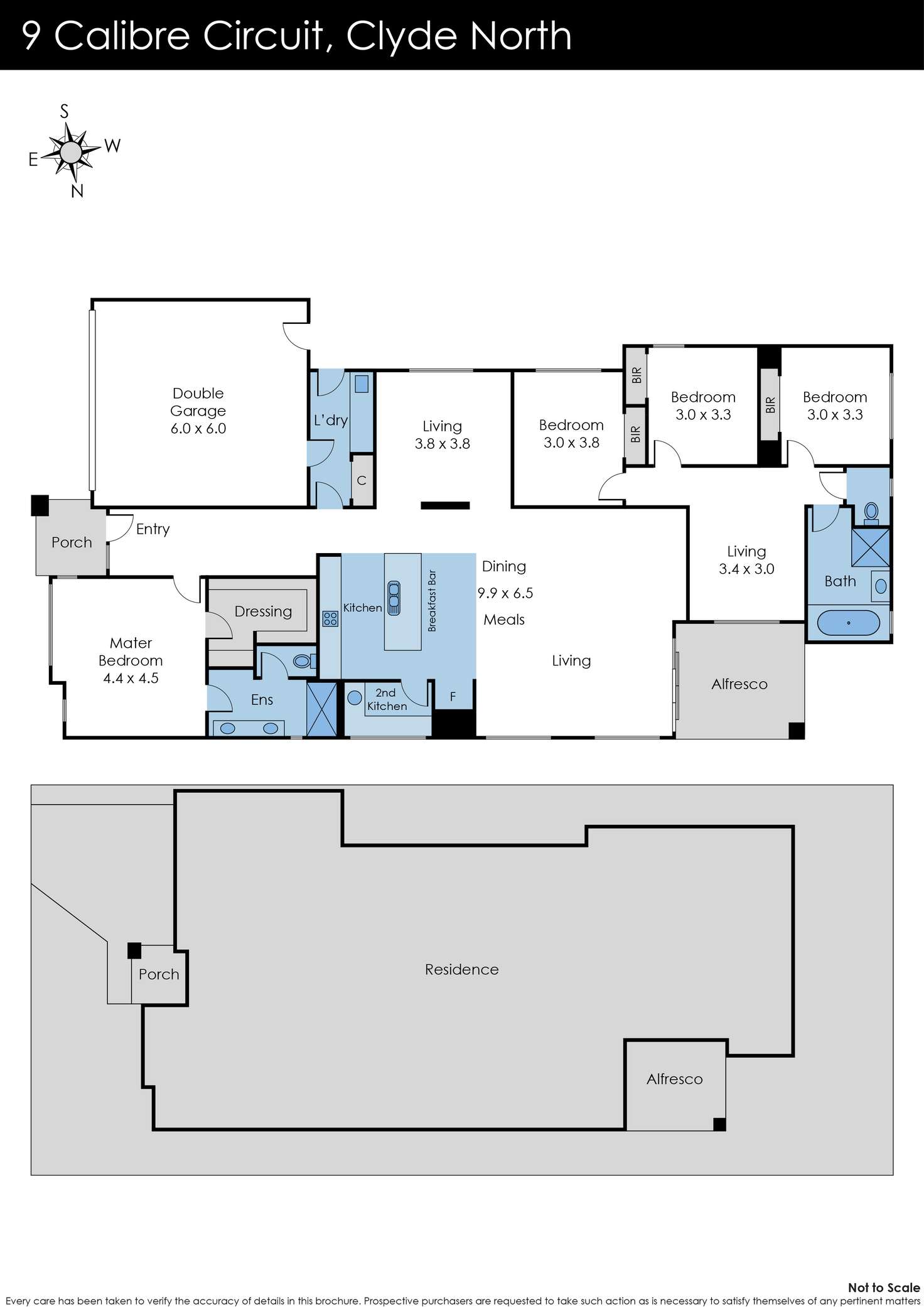 Floorplan of Homely house listing, 9 Calibre Circuit, Clyde North VIC 3978