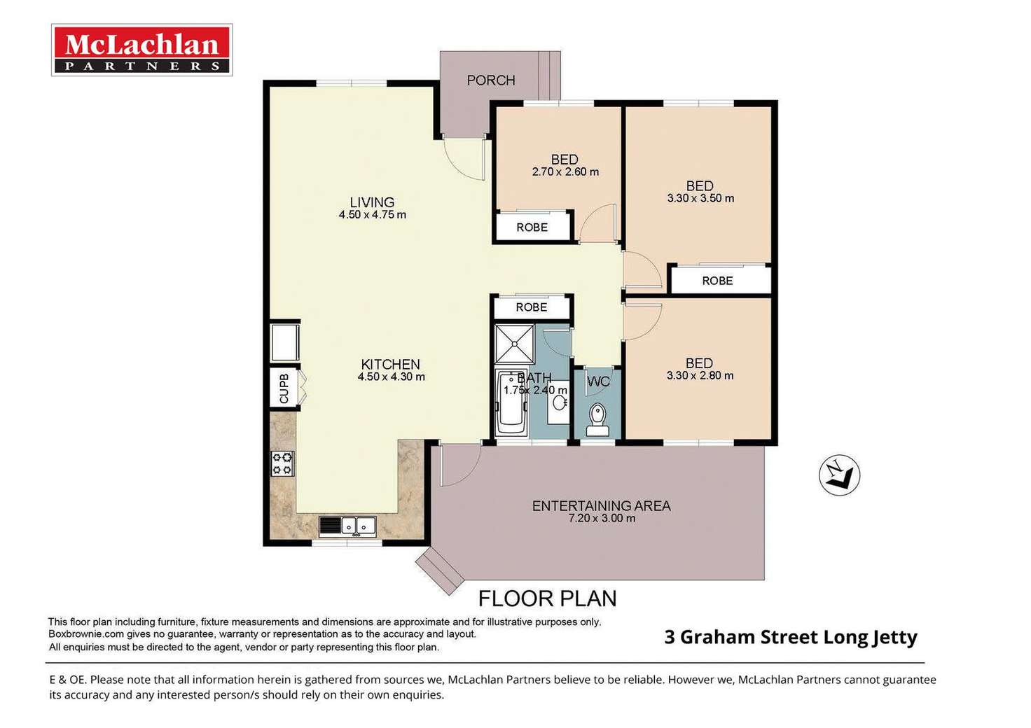 Floorplan of Homely house listing, 3 Graham Street, Long Jetty NSW 2261
