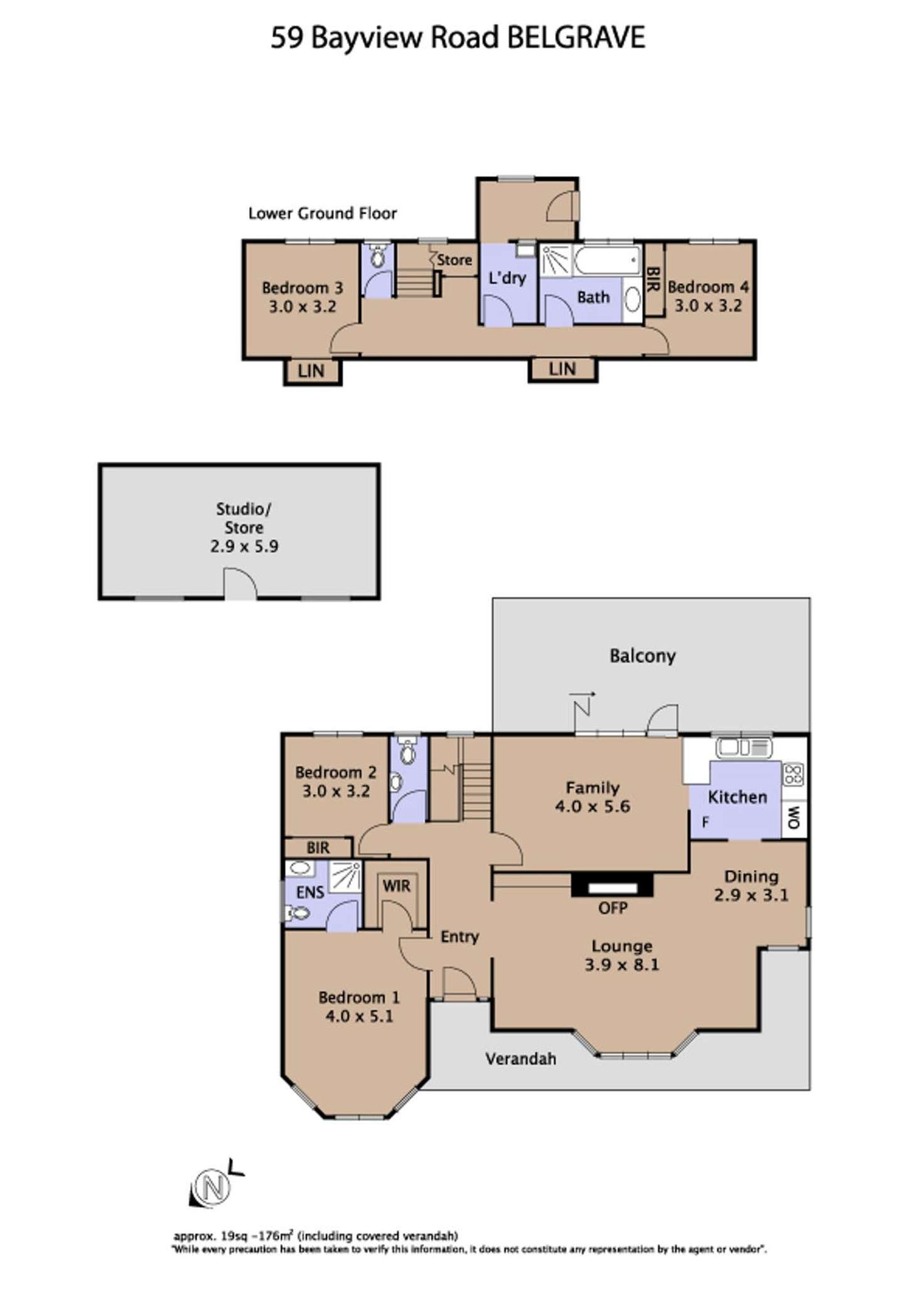 Floorplan of Homely house listing, 59 Bayview Road, Belgrave VIC 3160