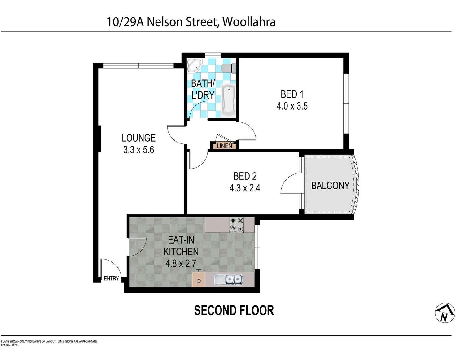 Floorplan of Homely apartment listing, 10/29A Nelson Street, Woollahra NSW 2025