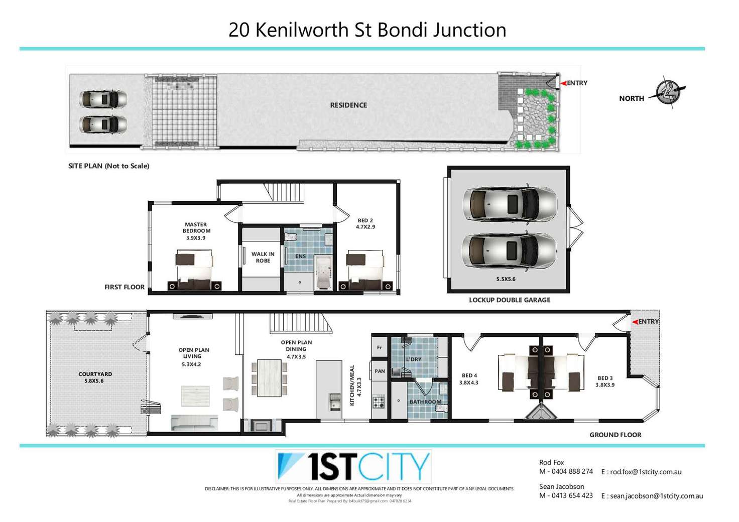 Floorplan of Homely house listing, 20 Kenilworth Street, Bondi Junction NSW 2022