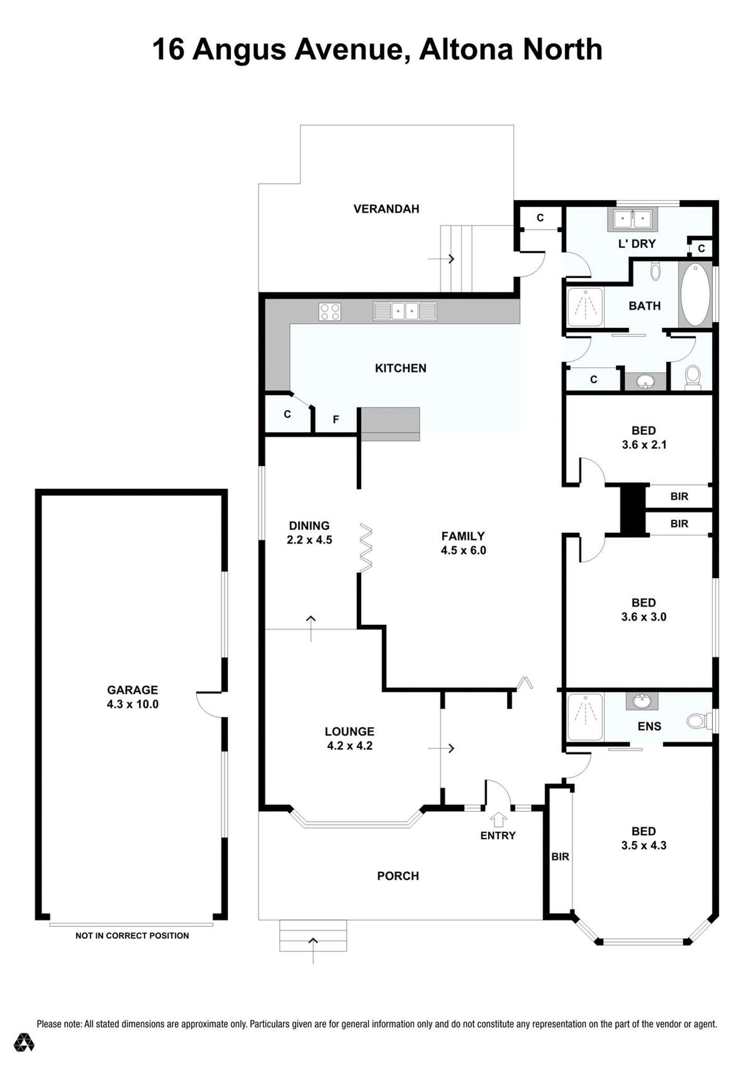 Floorplan of Homely house listing, 16 Angus Avenue, Altona North VIC 3025