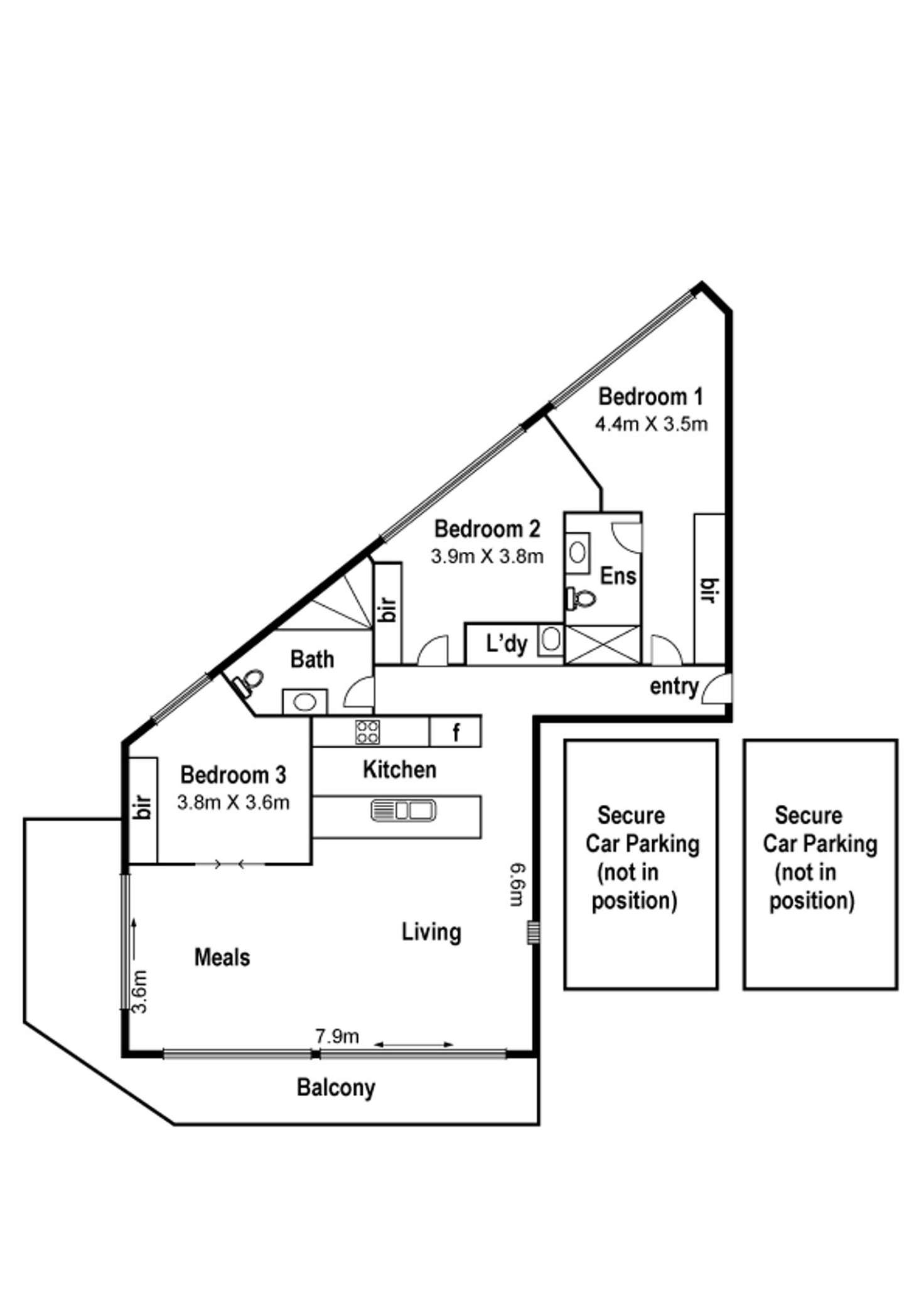 Floorplan of Homely apartment listing, 205/20 Pier Lane, Maribyrnong VIC 3032