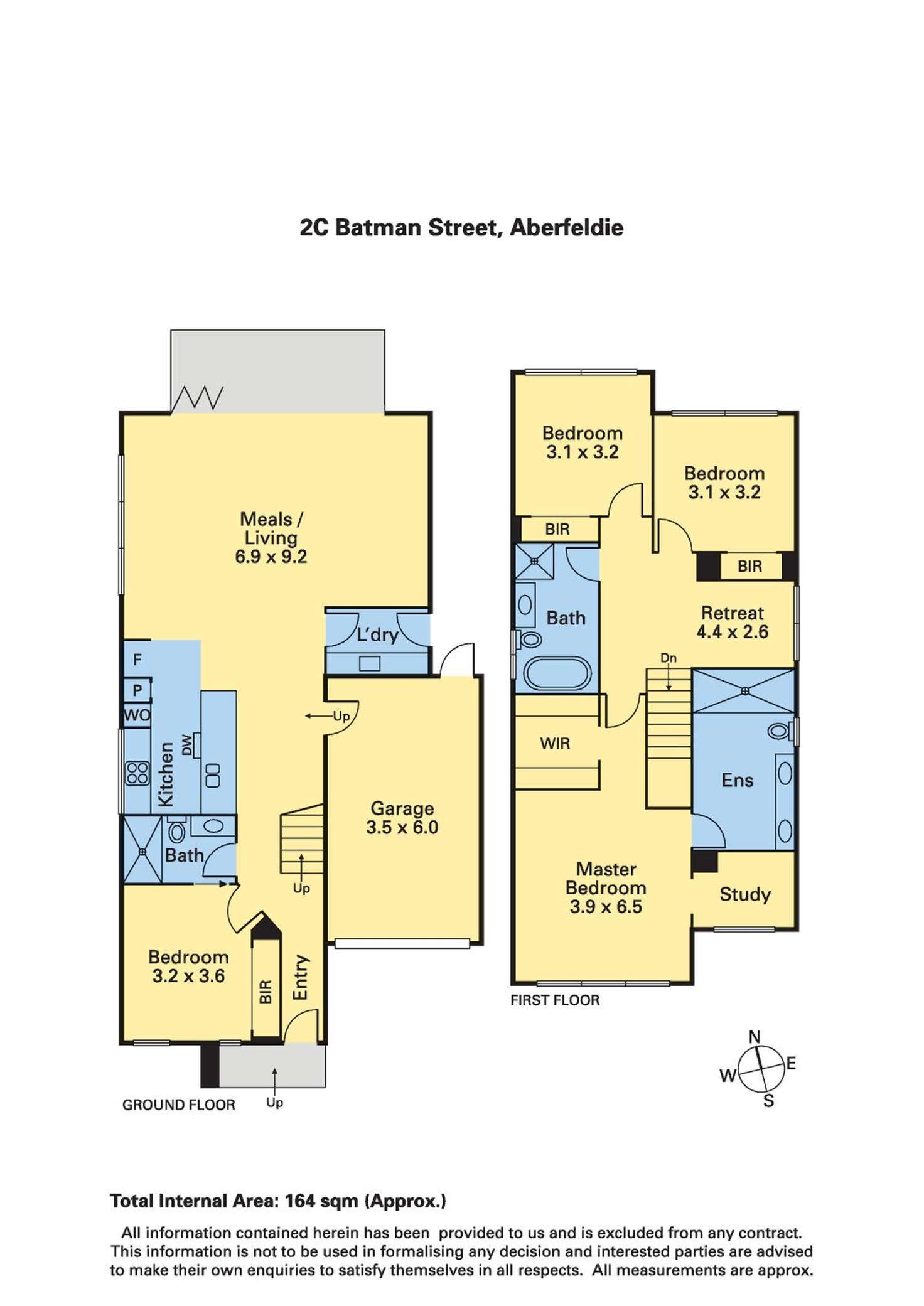 Floorplan of Homely townhouse listing, 2C Batman Street, Aberfeldie VIC 3040