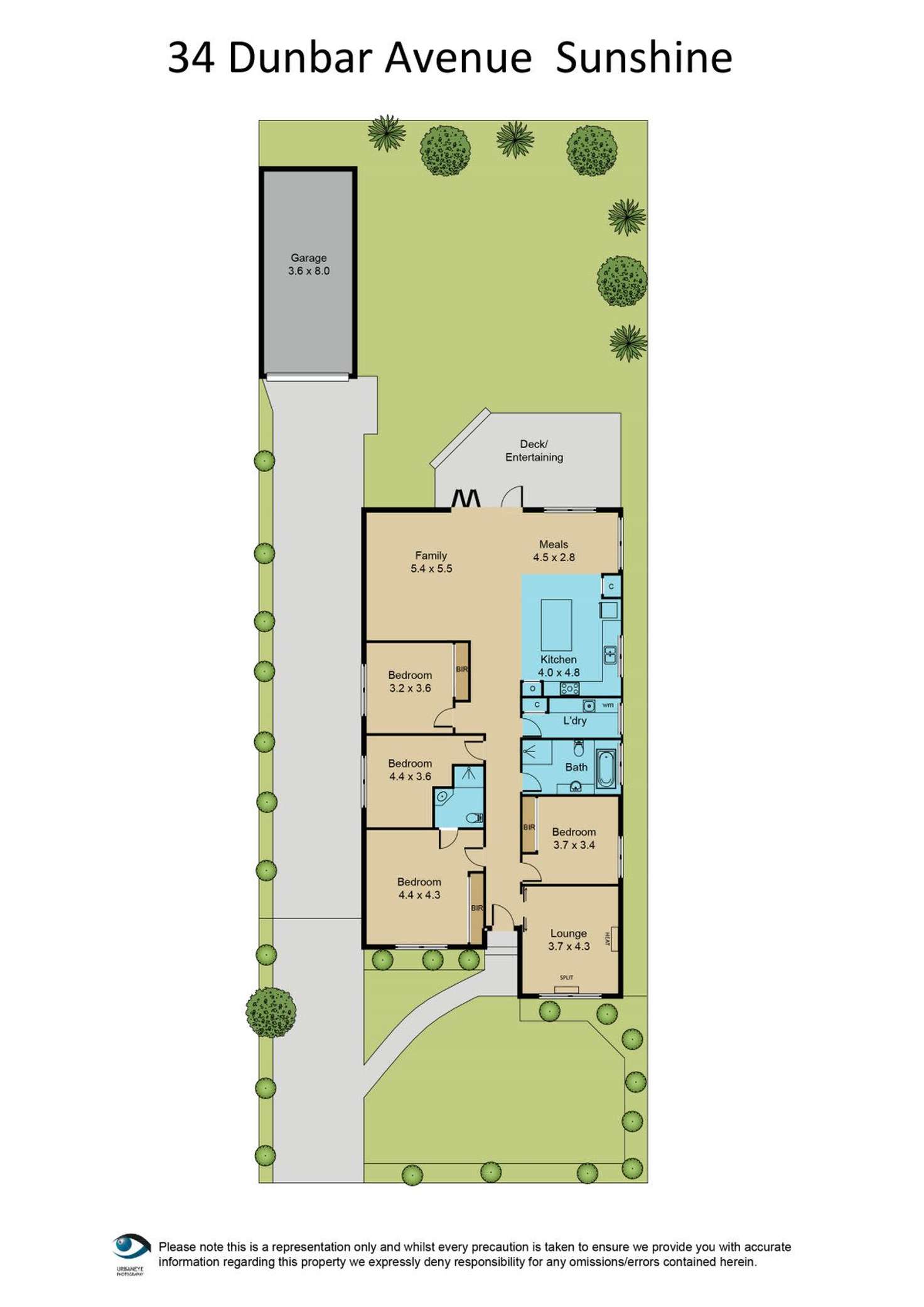 Floorplan of Homely house listing, 34 Dunbar Avenue, Sunshine VIC 3020