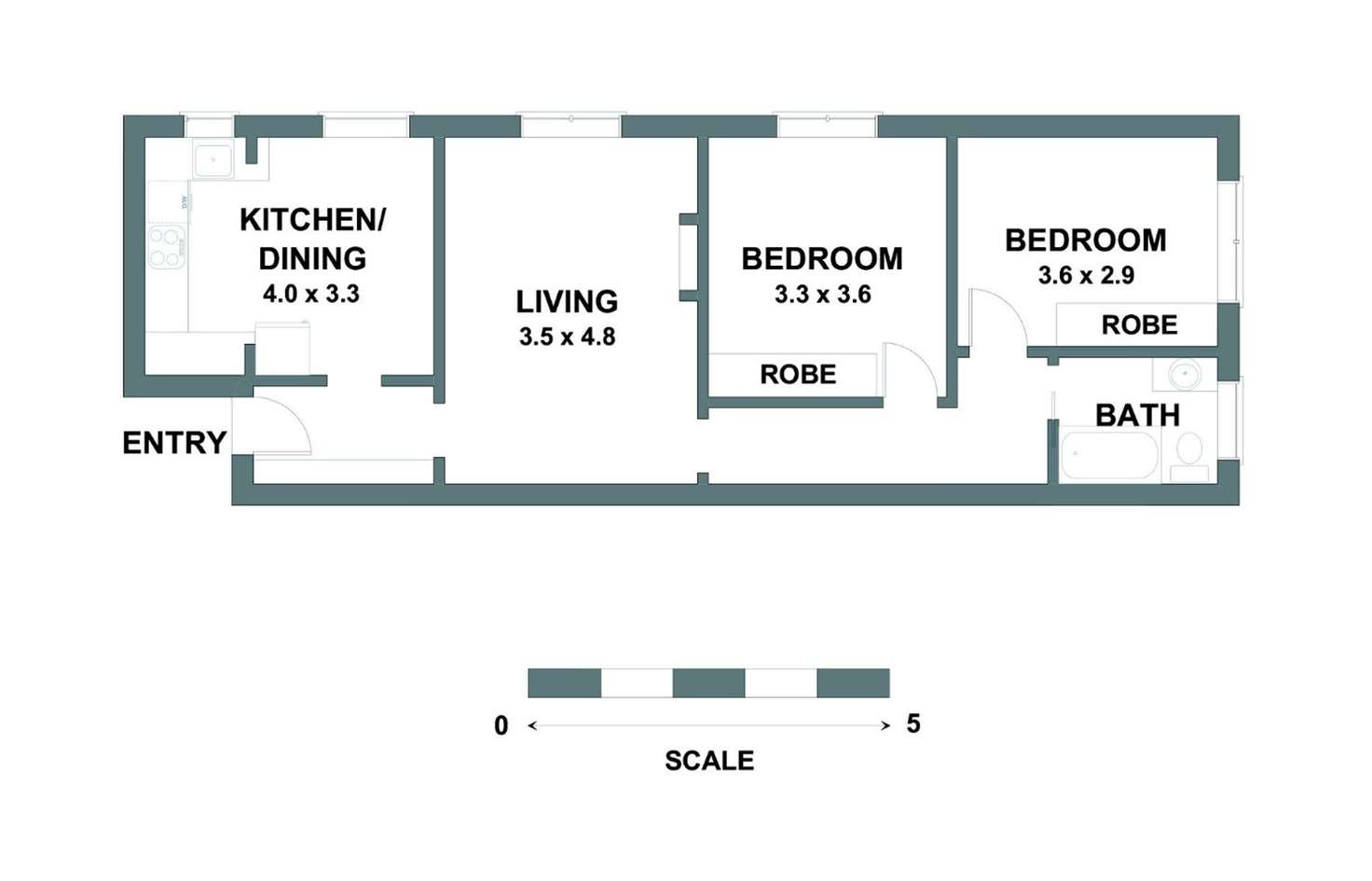 Floorplan of Homely apartment listing, 8/26 Fletcher Street, Bondi Beach NSW 2026