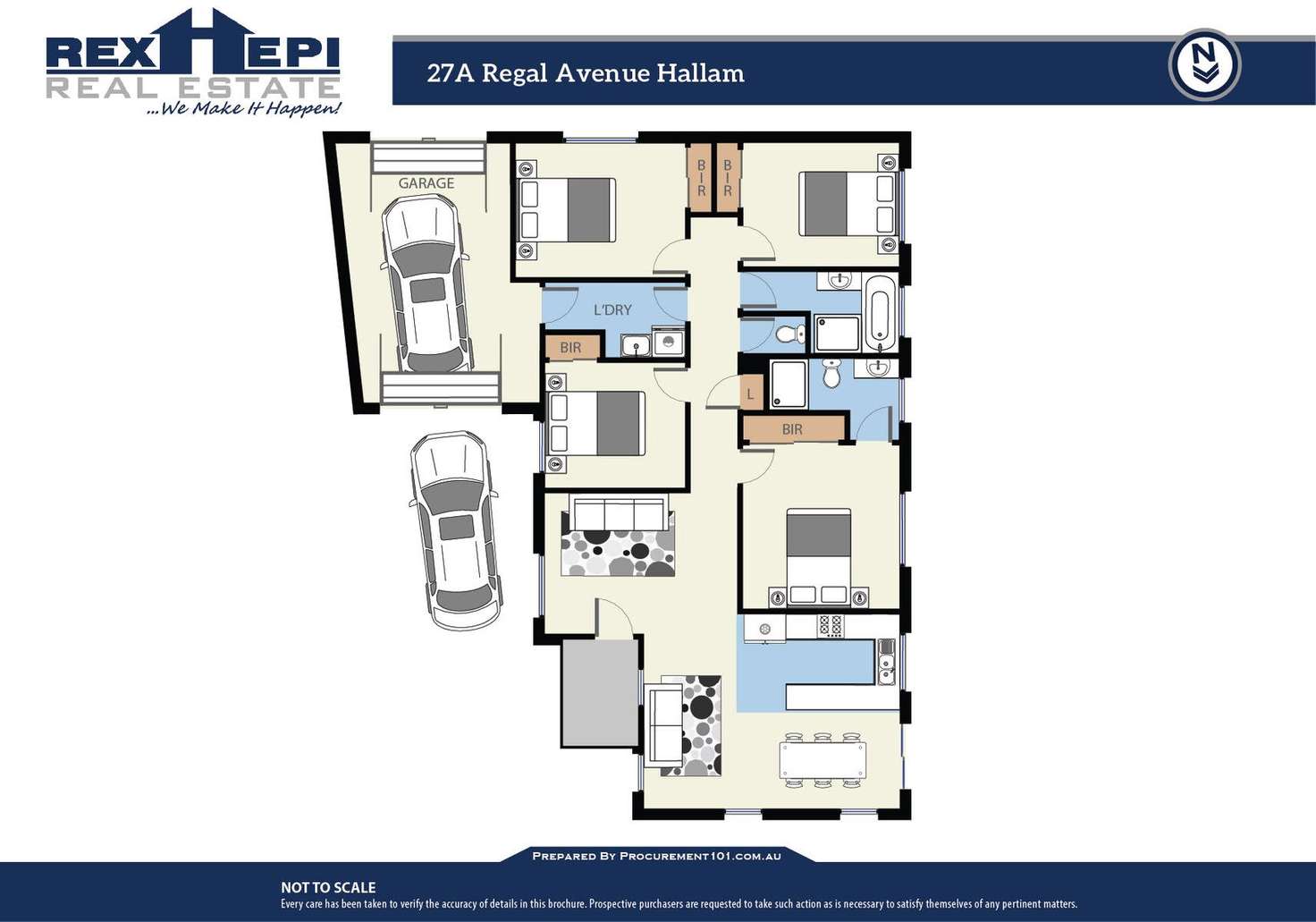 Floorplan of Homely house listing, 27A Regal Avenue, Hallam VIC 3803