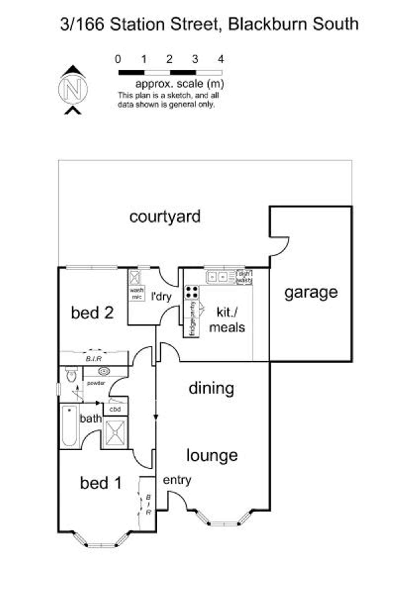 Floorplan of Homely unit listing, 3/166 Station Street, Box Hill South VIC 3128