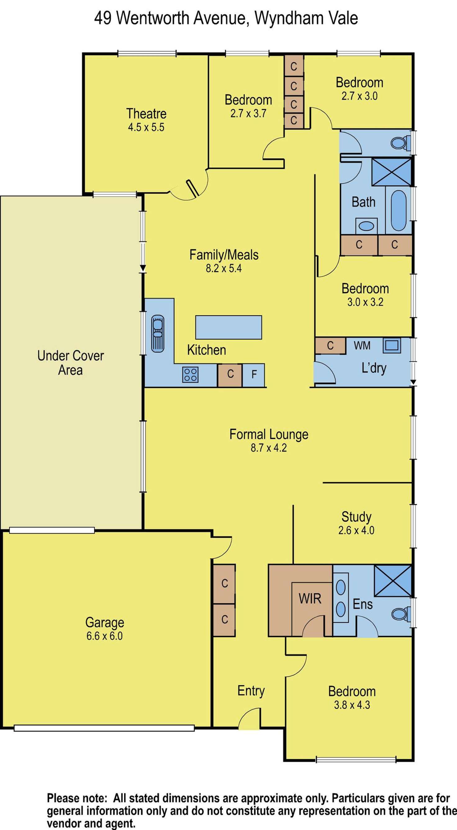 Floorplan of Homely house listing, 49 Wentworth Avenue, Wyndham Vale VIC 3024