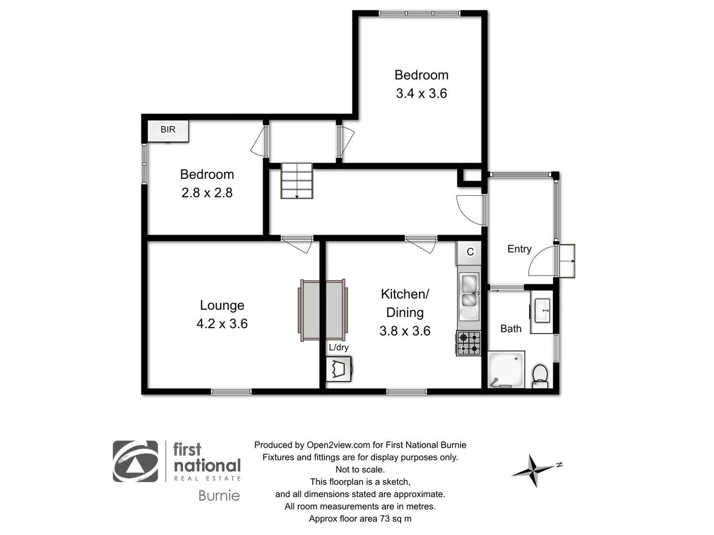 Floorplan of Homely unit listing, 3/15 Queen Street, Burnie TAS 7320