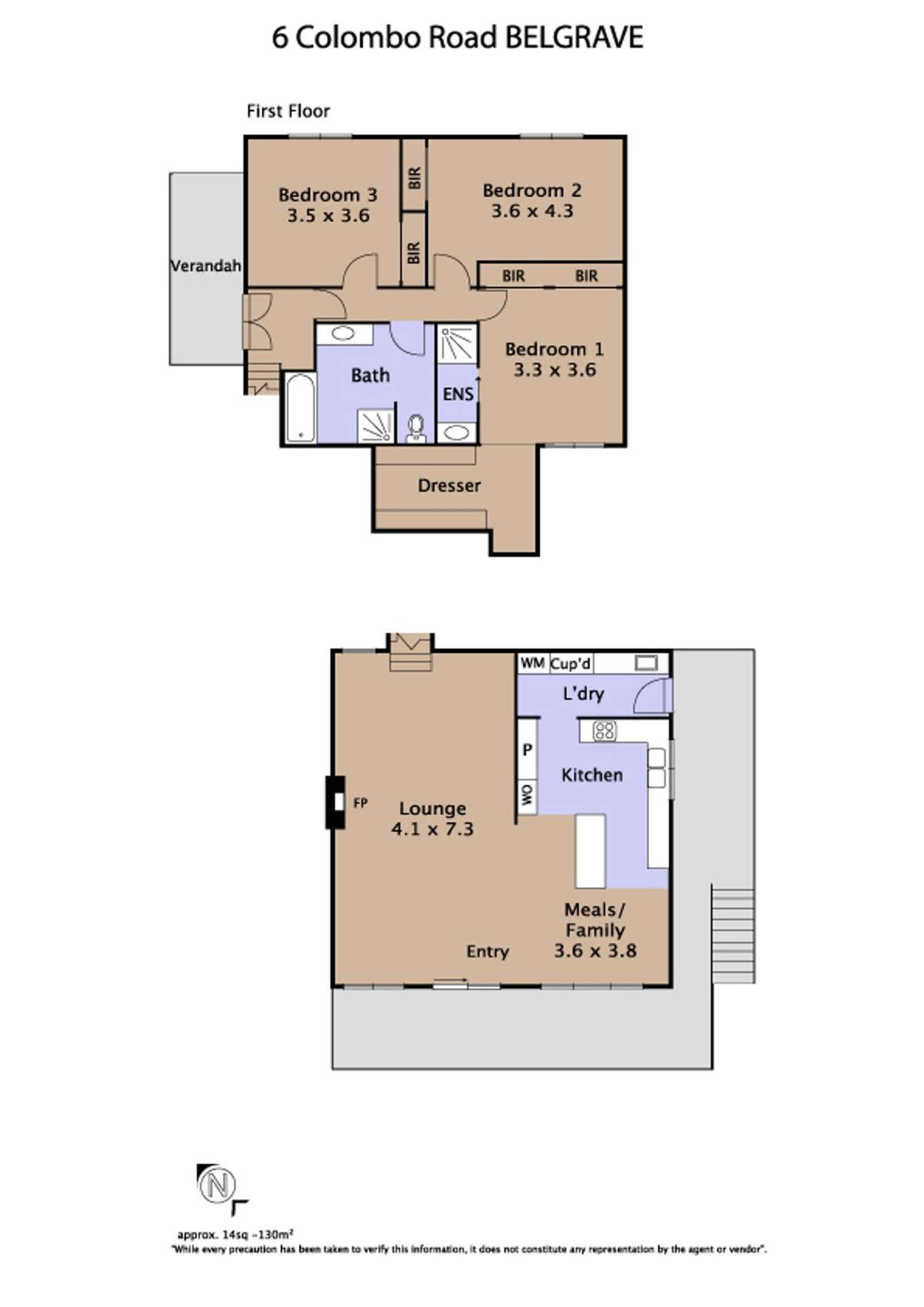 Floorplan of Homely house listing, 6 Colombo Road, Belgrave VIC 3160