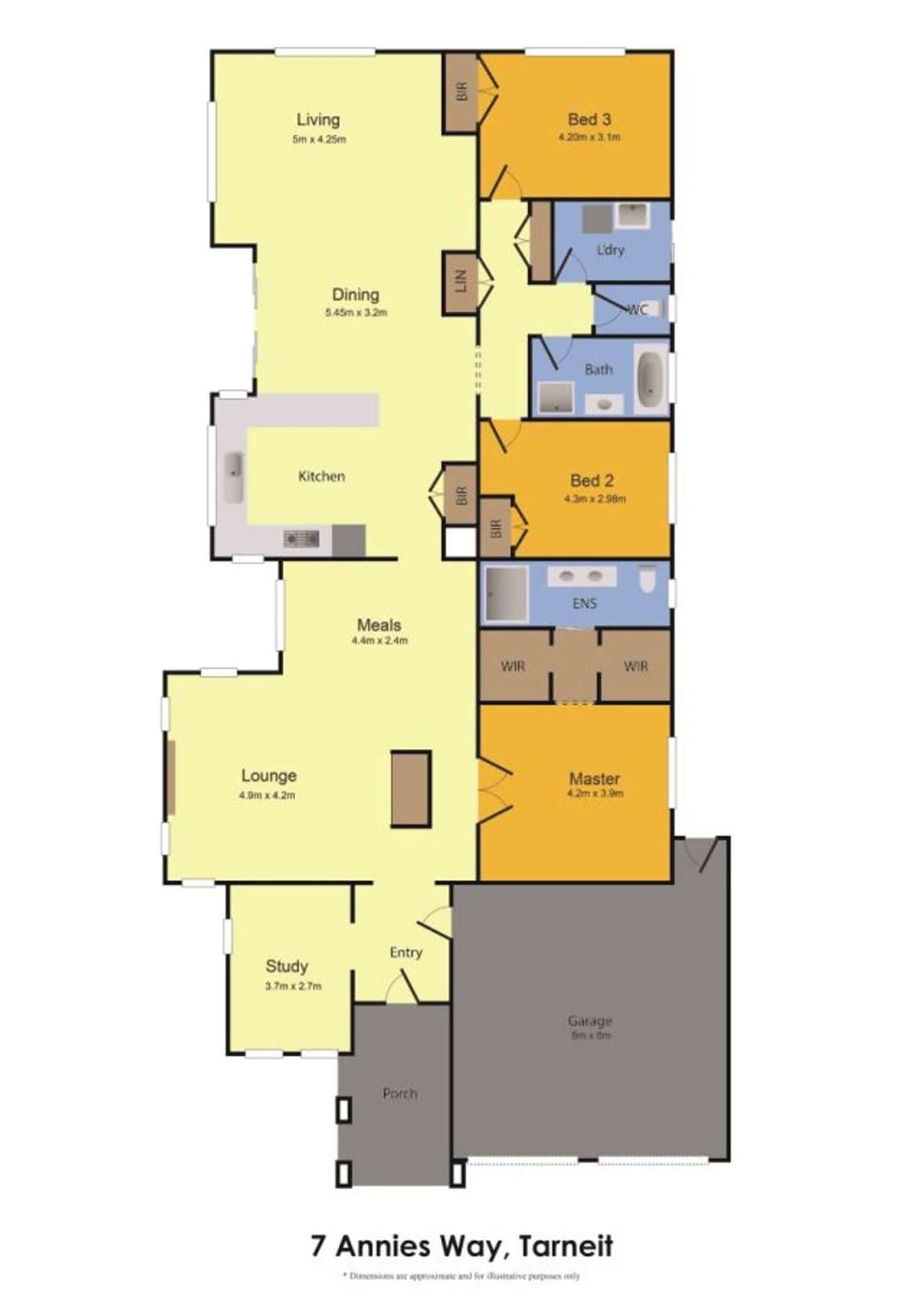 Floorplan of Homely house listing, 7 Annies Way, Tarneit VIC 3029