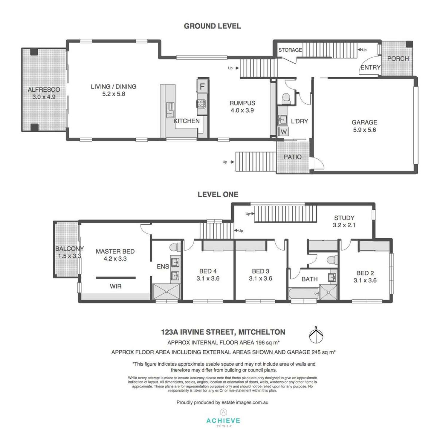 Floorplan of Homely house listing, 123A Irvine Street, Mitchelton QLD 4053
