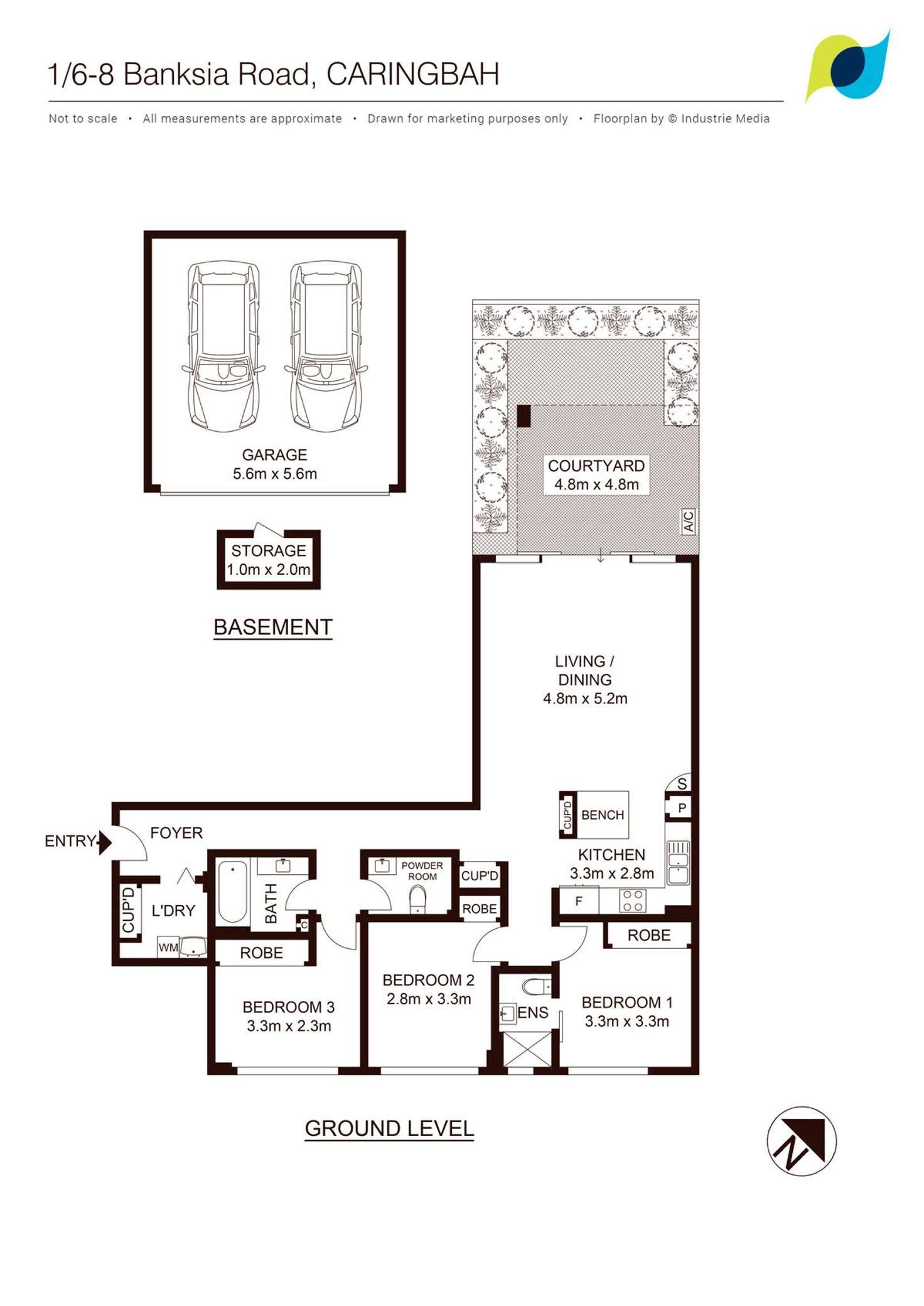 Floorplan of Homely apartment listing, 1/6-8 Banksia Road, Caringbah NSW 2229