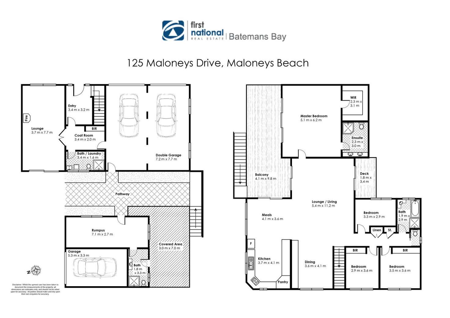 Floorplan of Homely house listing, 125 Maloneys Drive, Maloneys Beach NSW 2536