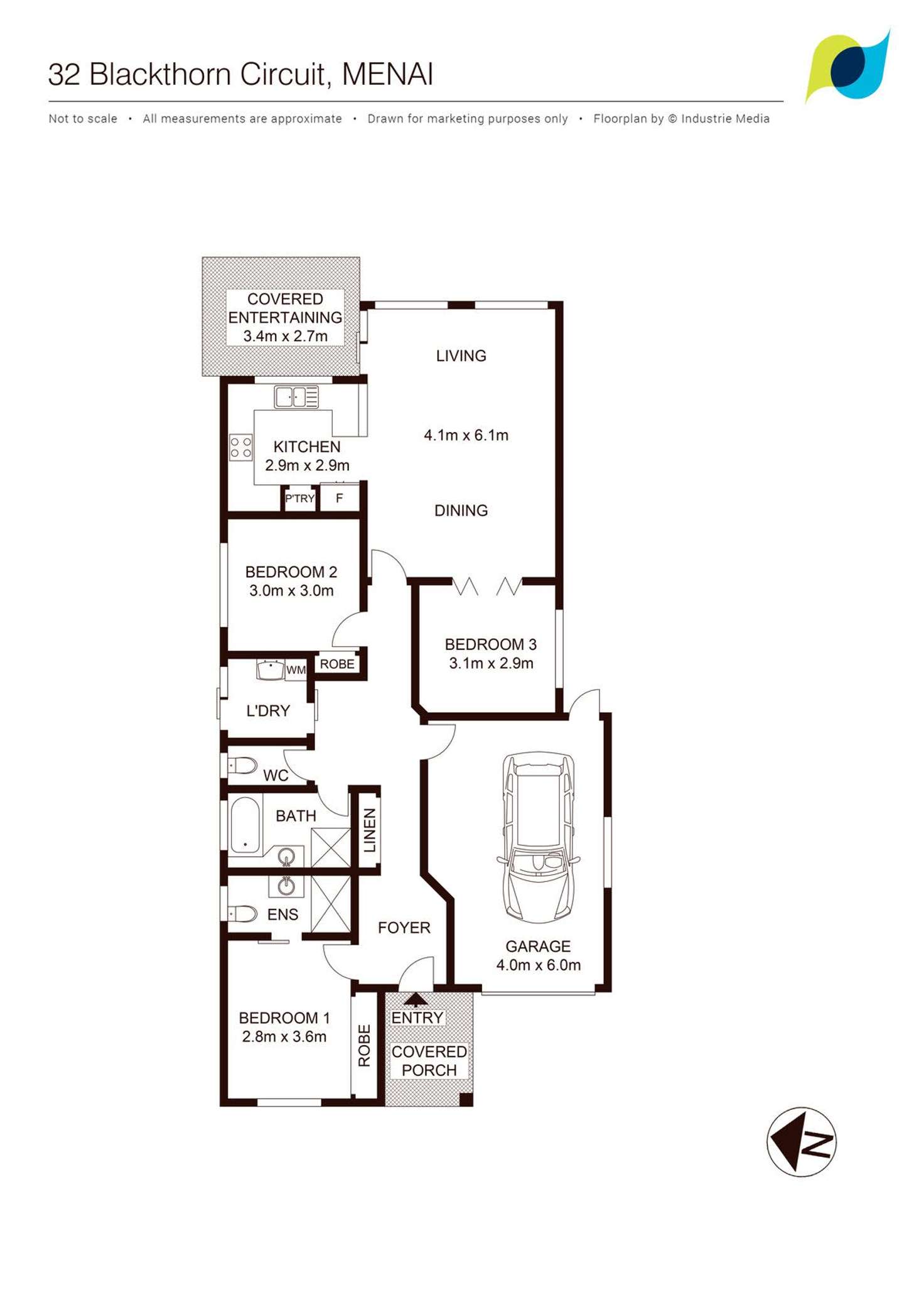 Floorplan of Homely house listing, 32 Blackthorn Circuit, Menai NSW 2234