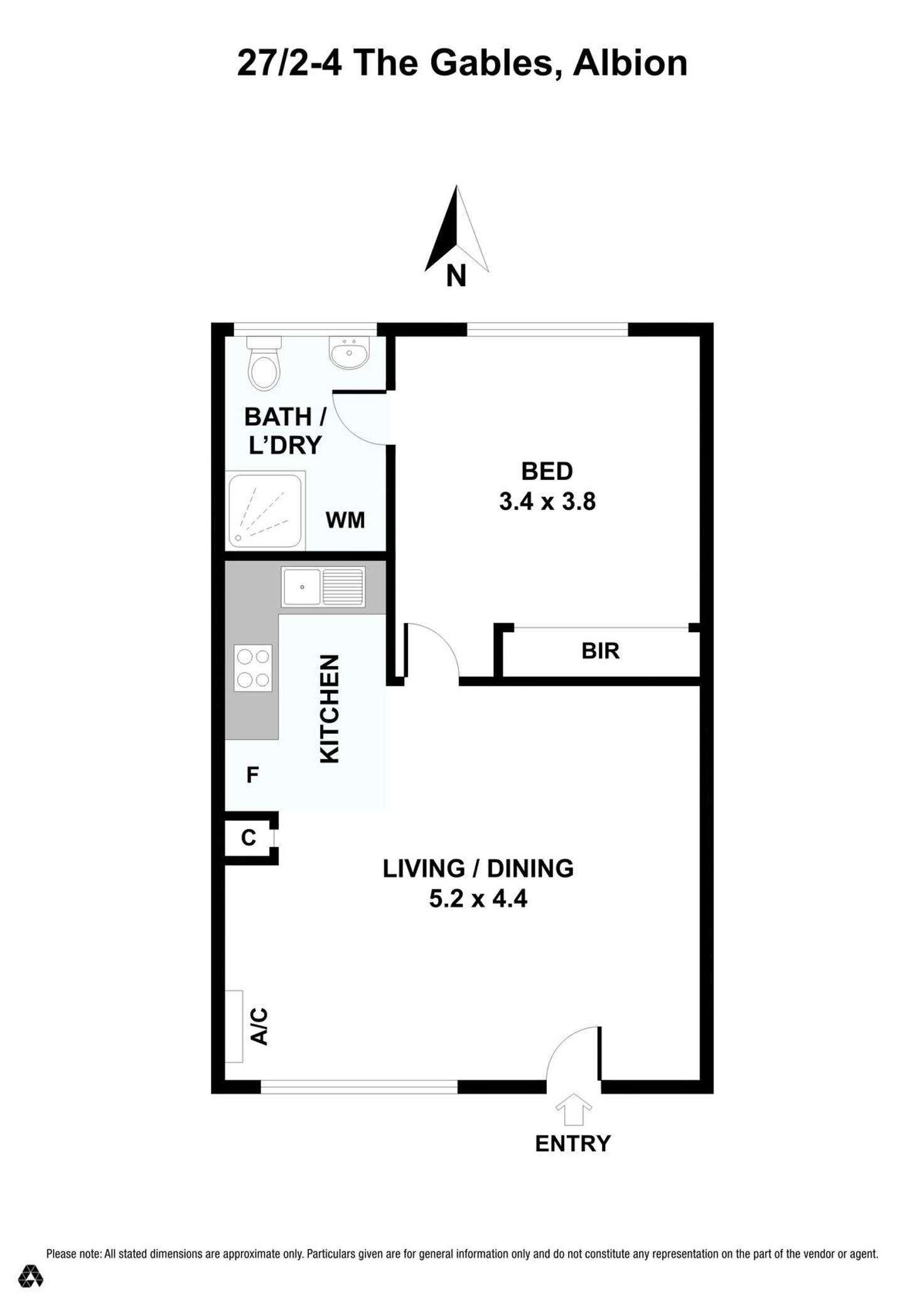 Floorplan of Homely apartment listing, 27/2-4 The Gables, Albion VIC 3020