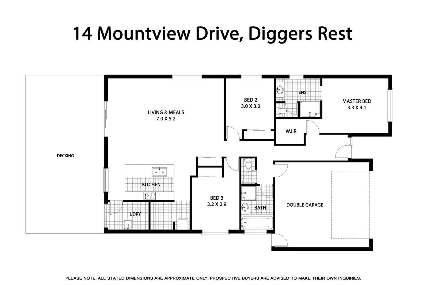 Floorplan of Homely house listing, 14 Mountview Drive, Diggers Rest VIC 3427