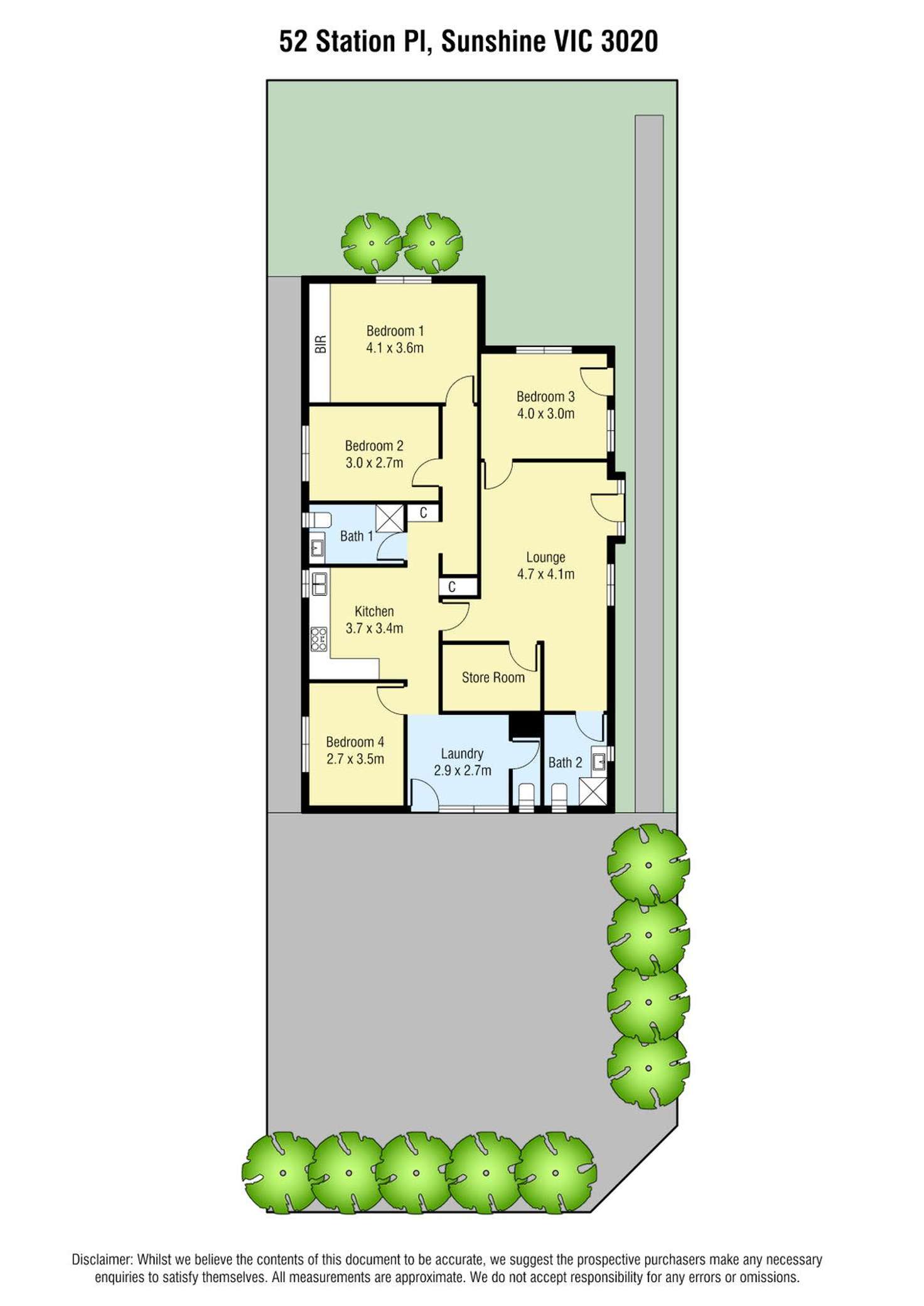Floorplan of Homely house listing, 52 Station Place, Sunshine VIC 3020