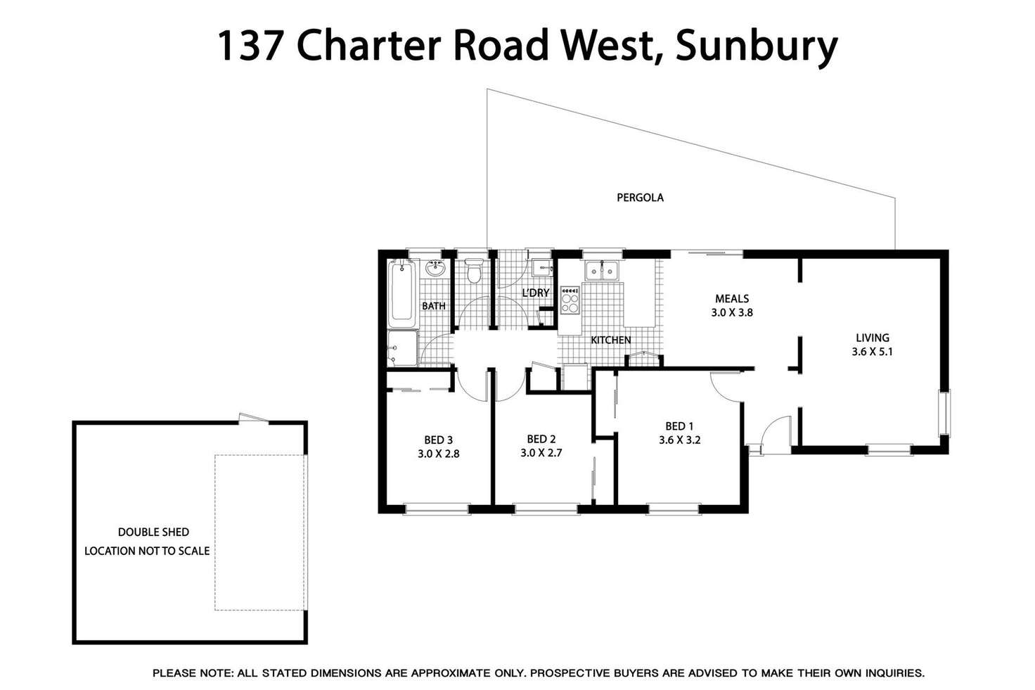 Floorplan of Homely house listing, 137 Charter Road West, Sunbury VIC 3429