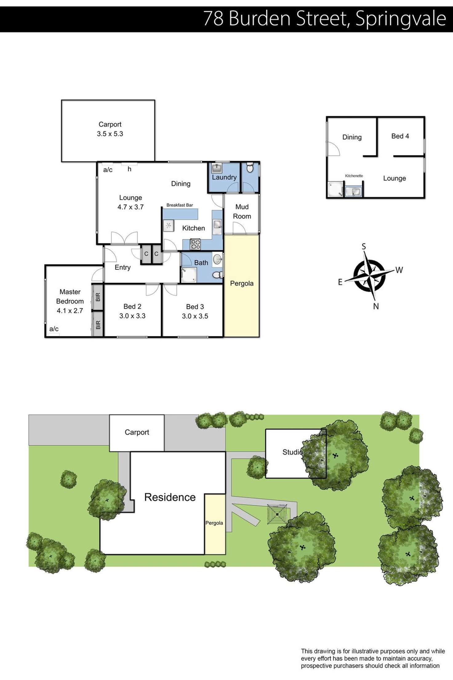 Floorplan of Homely house listing, 78 Burden Street, Springvale VIC 3171