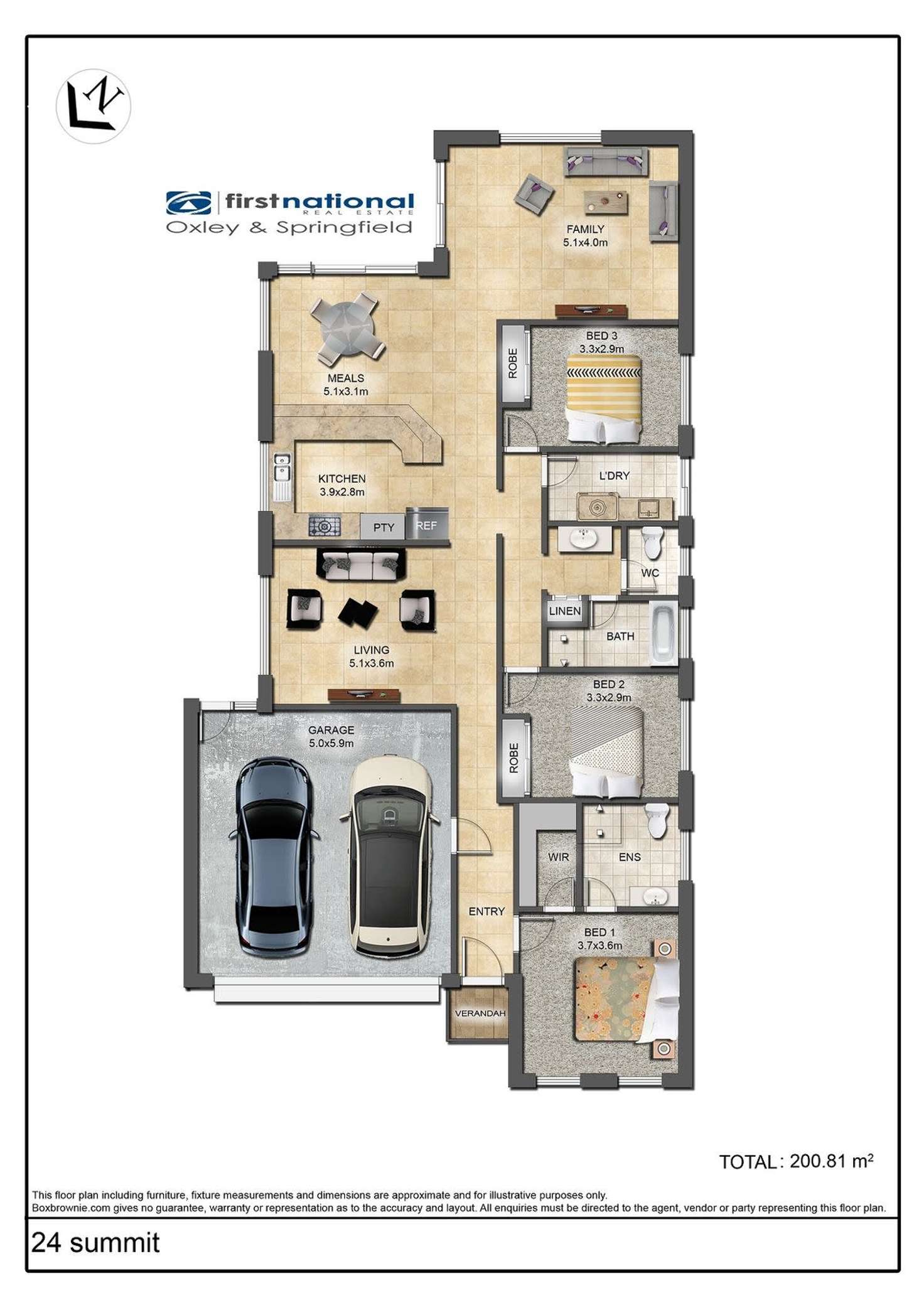 Floorplan of Homely house listing, 24 Summit Drive, Springfield Lakes QLD 4300