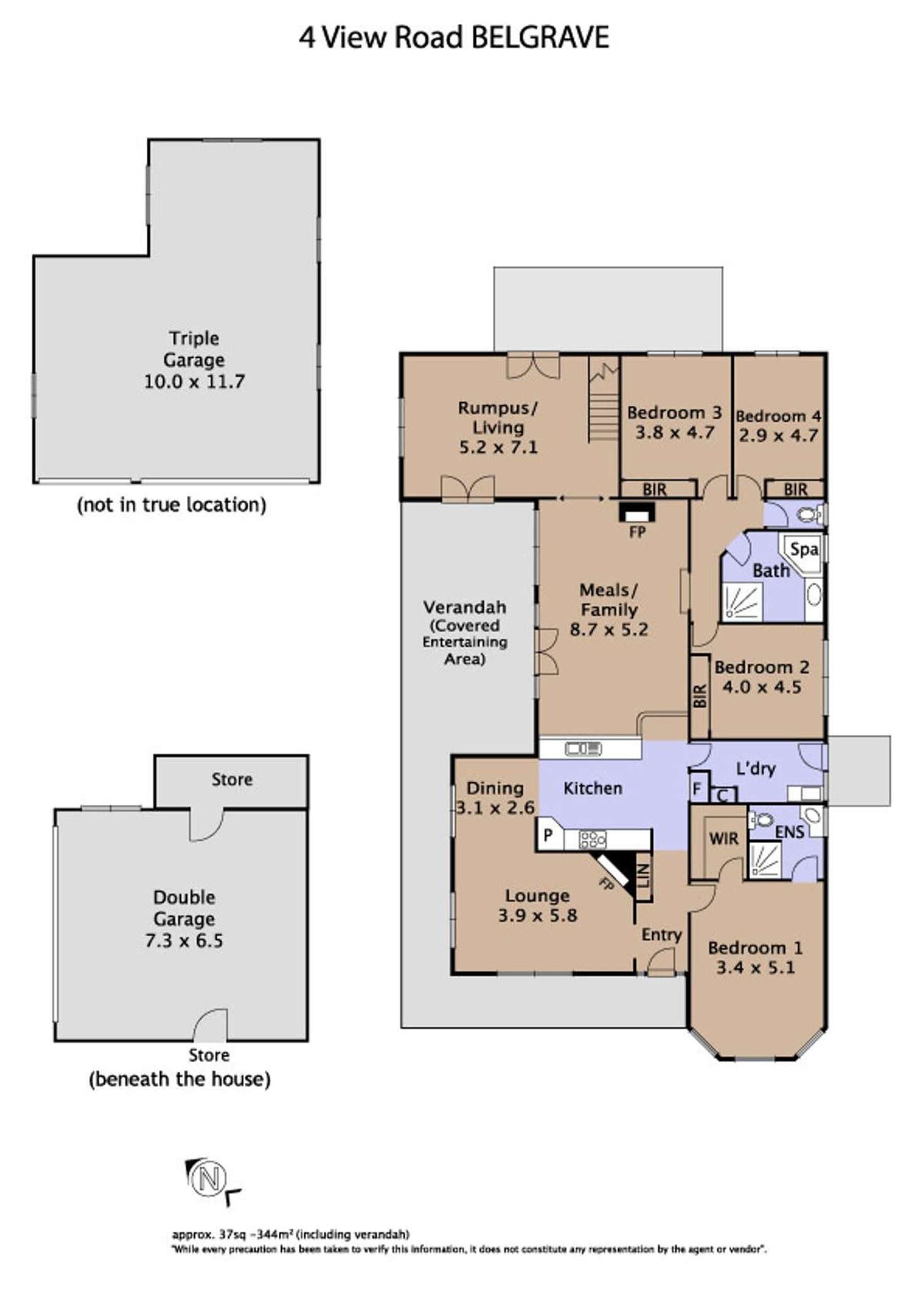 Floorplan of Homely house listing, 4 View Road, Belgrave VIC 3160