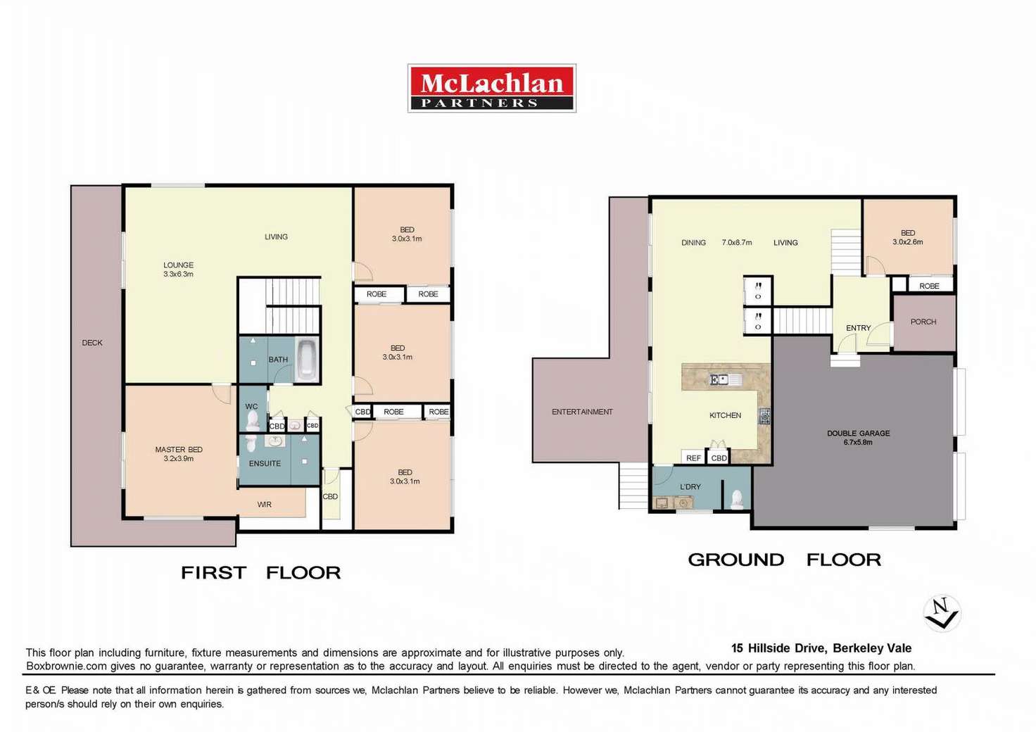 Floorplan of Homely house listing, 15 Hillside Drive, Berkeley Vale NSW 2261