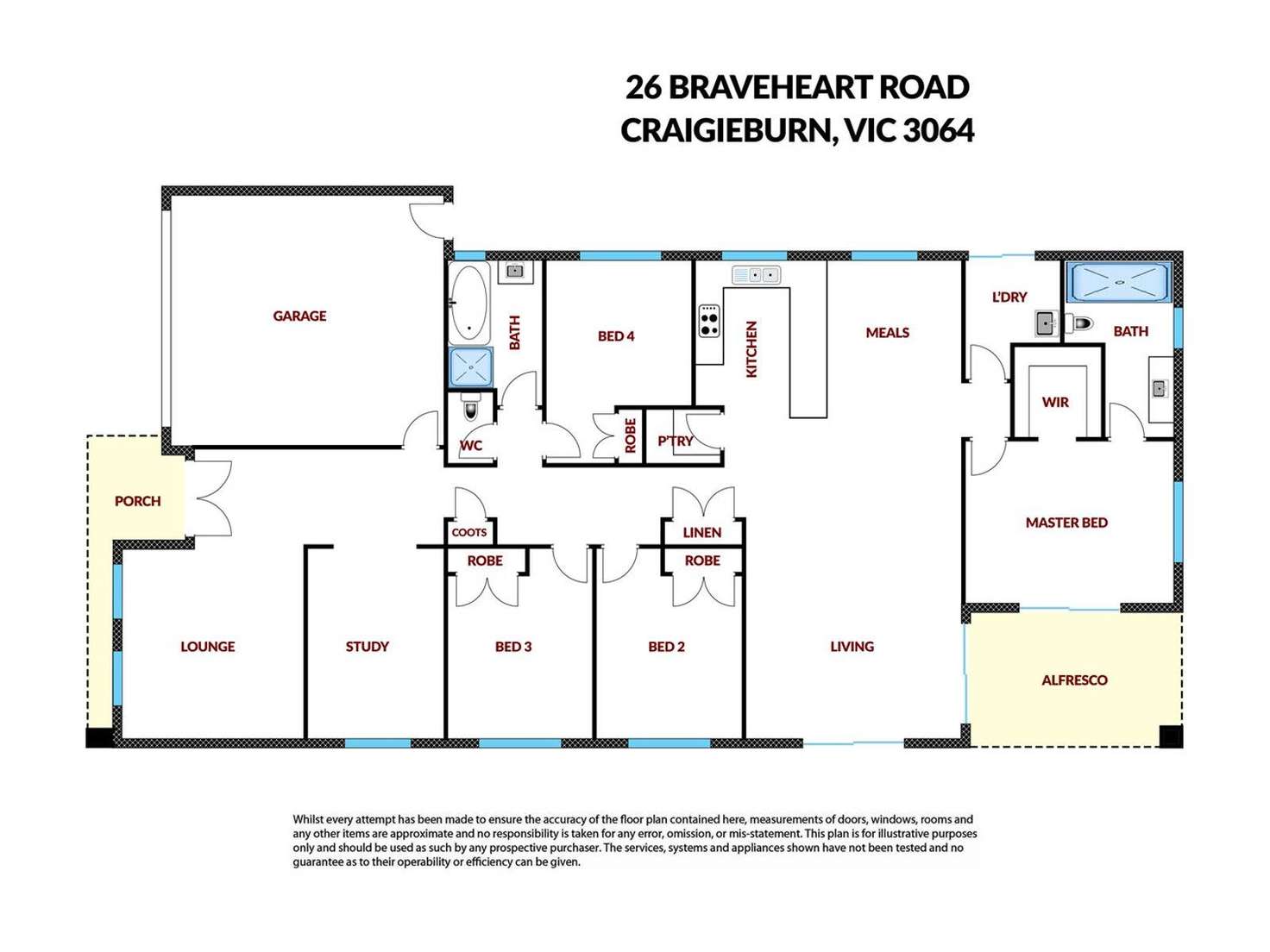 Floorplan of Homely house listing, 26 Braveheart Road, Craigieburn VIC 3064