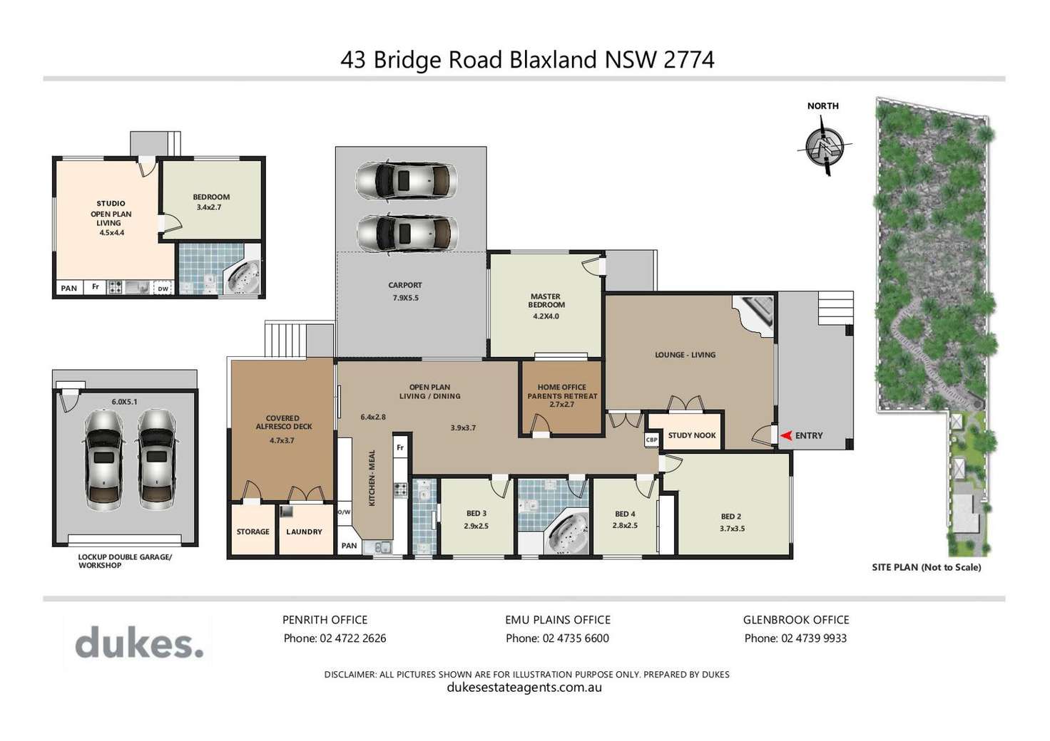 Floorplan of Homely house listing, 43 Bridge Road, Blaxland NSW 2774
