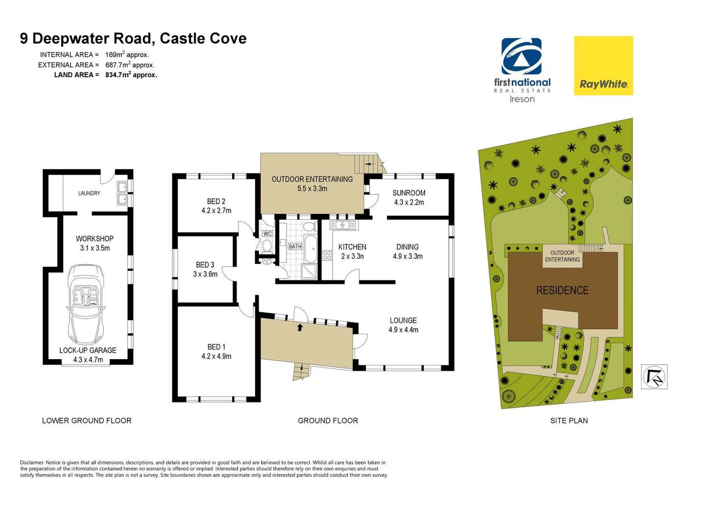 Floorplan of Homely house listing, 9 Deepwater Road, Castle Cove NSW 2069