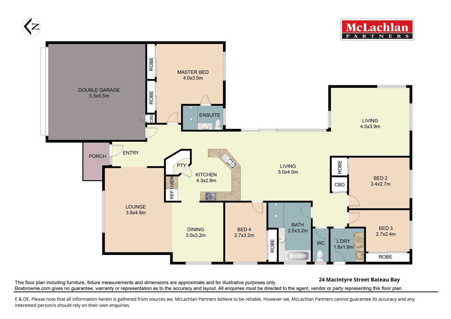 Floorplan of Homely house listing, 24 Macintyre Street, Bateau Bay NSW 2261